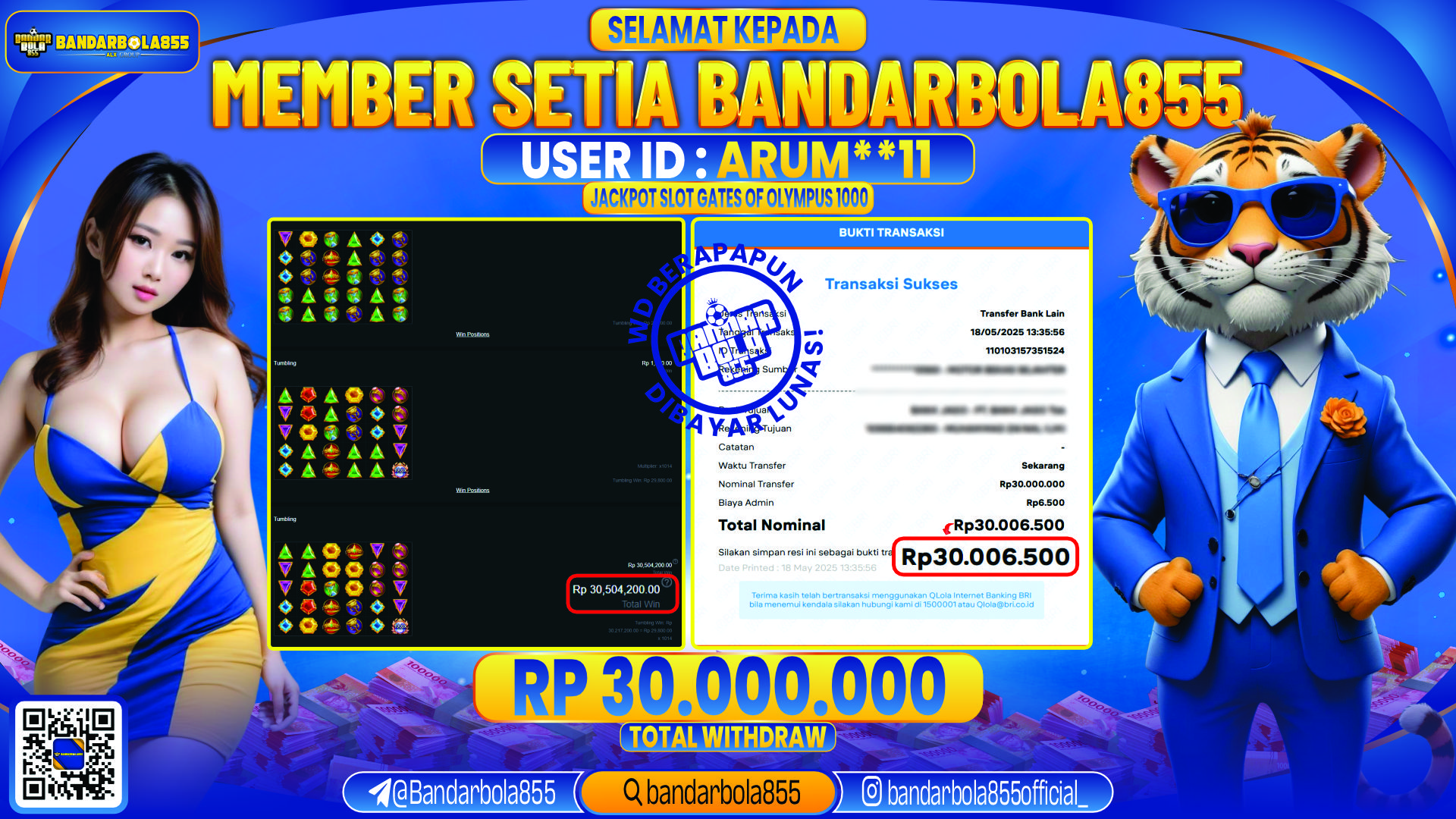 🎖 JACKPOT DI BANDARBOLA855 🎖