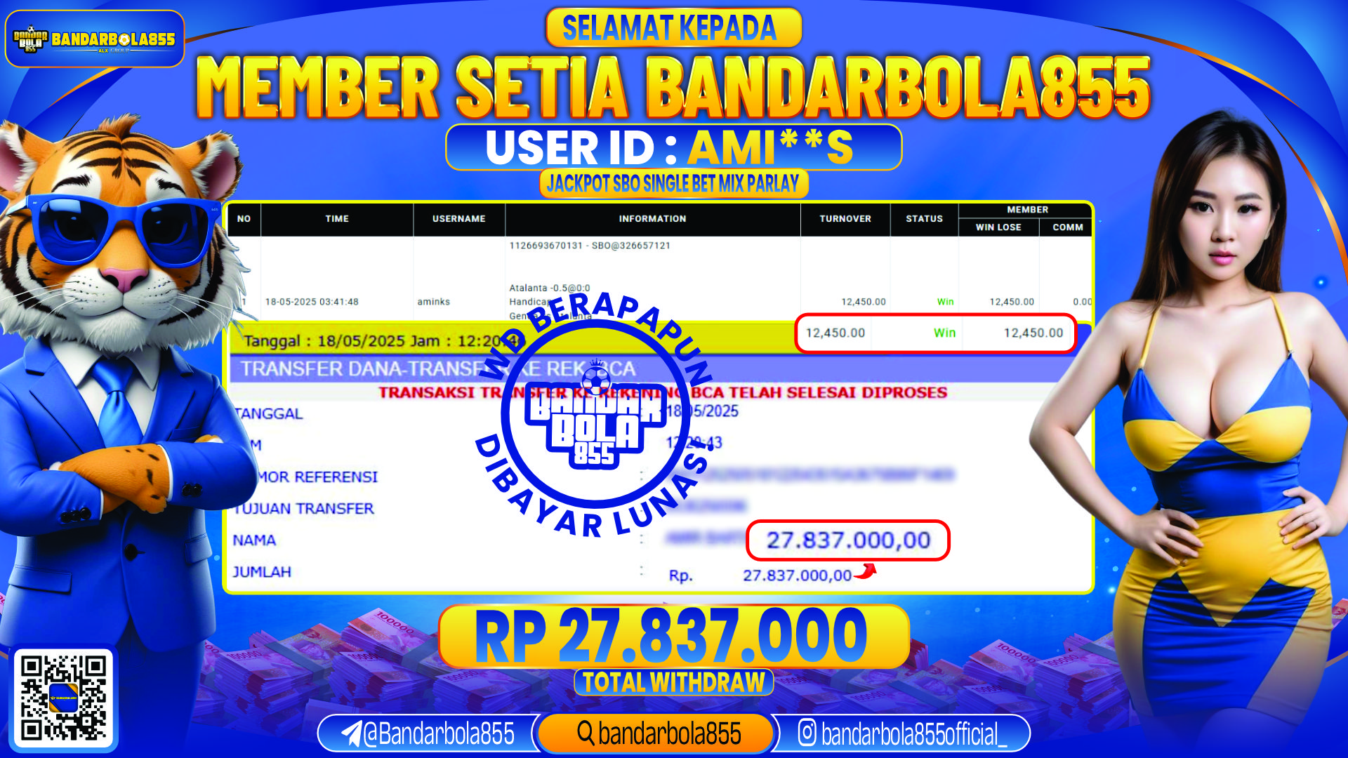 🎖 JACKPOT DI BANDARBOLA855 🎖