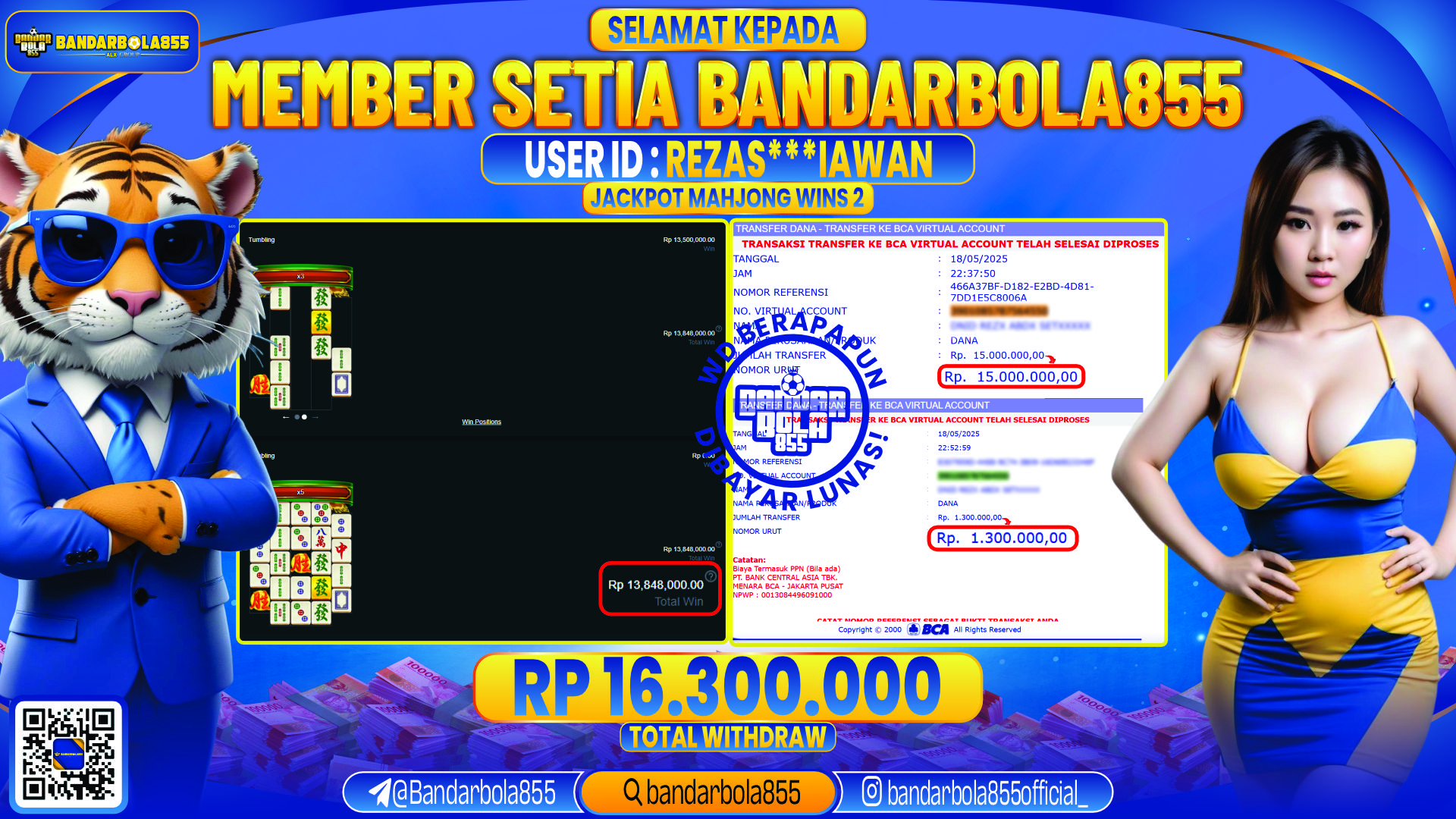🎖 JACKPOT DI BANDARBOLA855 🎖