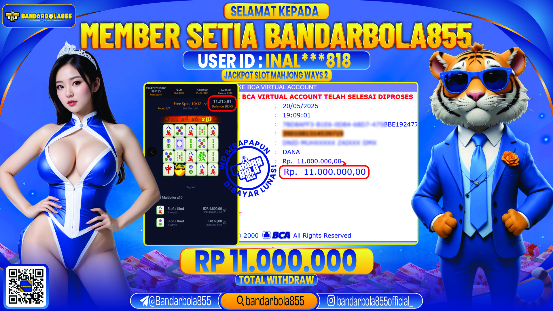 🎖 JACKPOT DI BANDARBOLA855 🎖