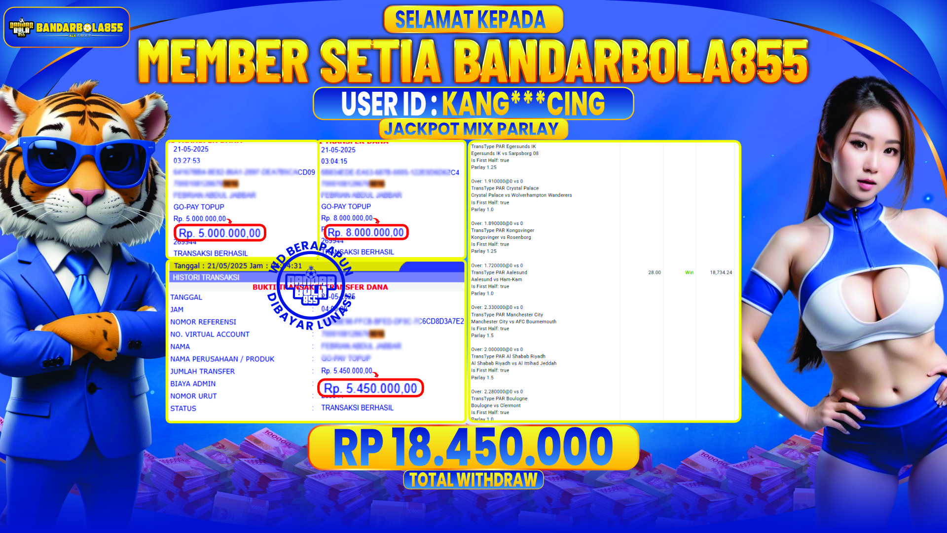 🎖 JACKPOT DI BANDARBOLA855 🎖