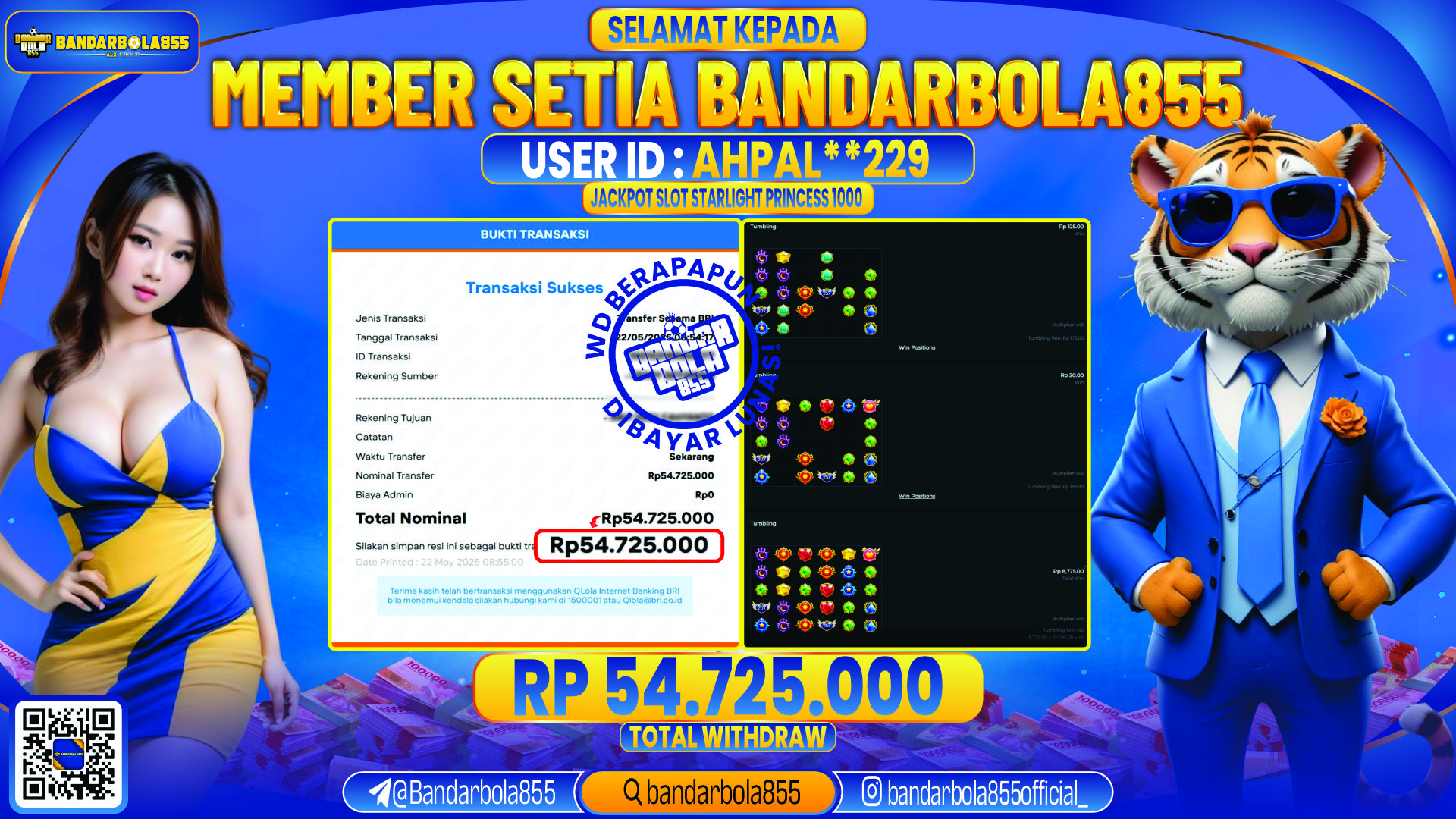 🎖 JACKPOT DI BANDARBOLA855 🎖