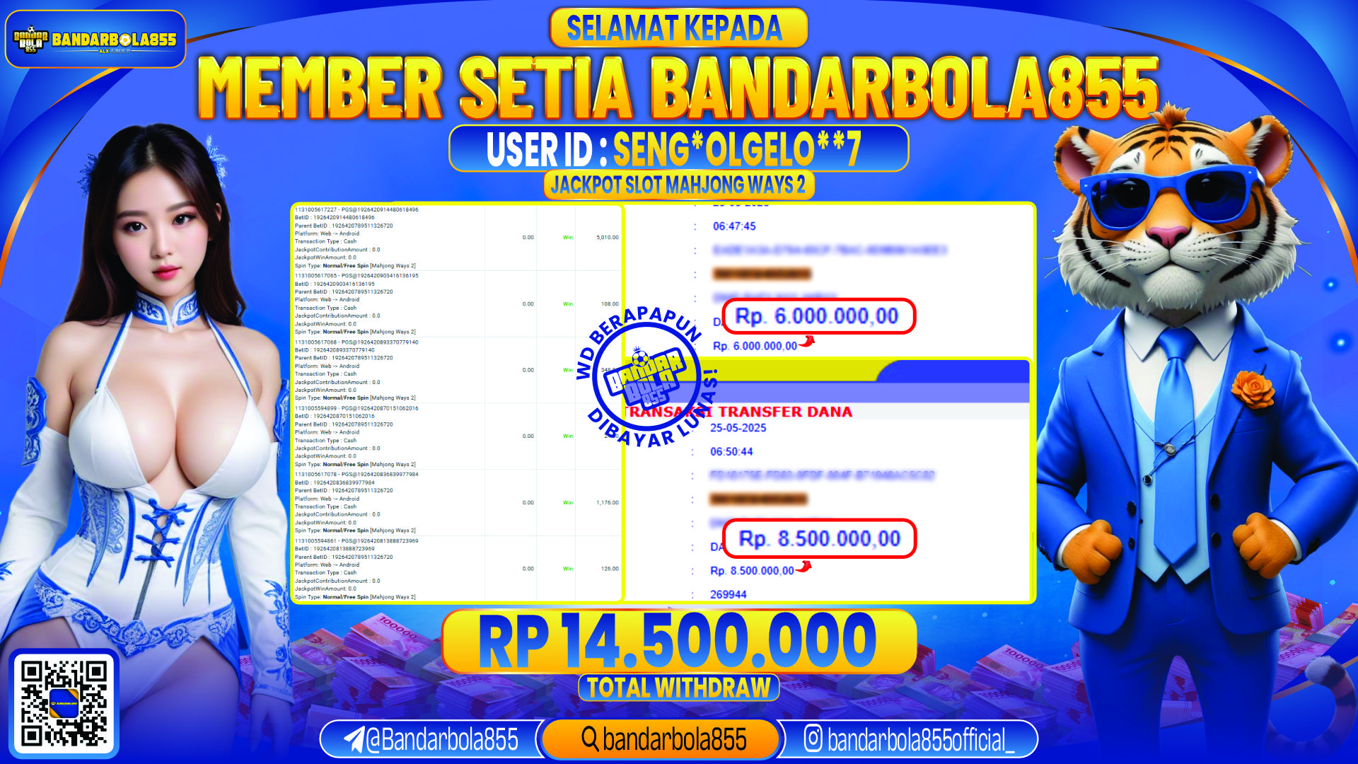 🎖 JACKPOT DI BANDARBOLA855 🎖