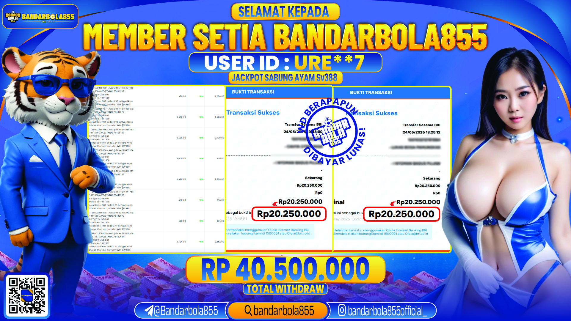 🎖 JACKPOT DI BANDARBOLA855 🎖