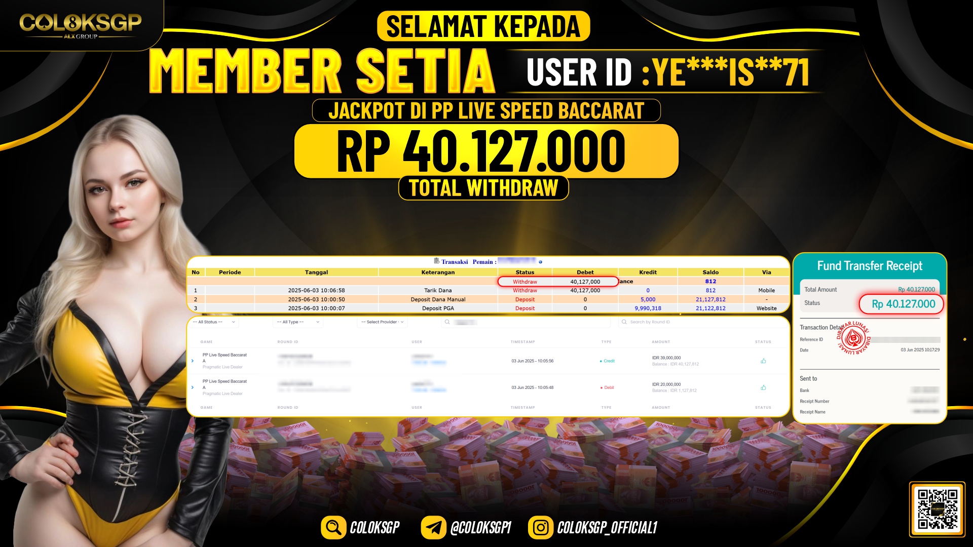 COLOKSGP JACKPOT PP LIVE SPEED BACCARAT