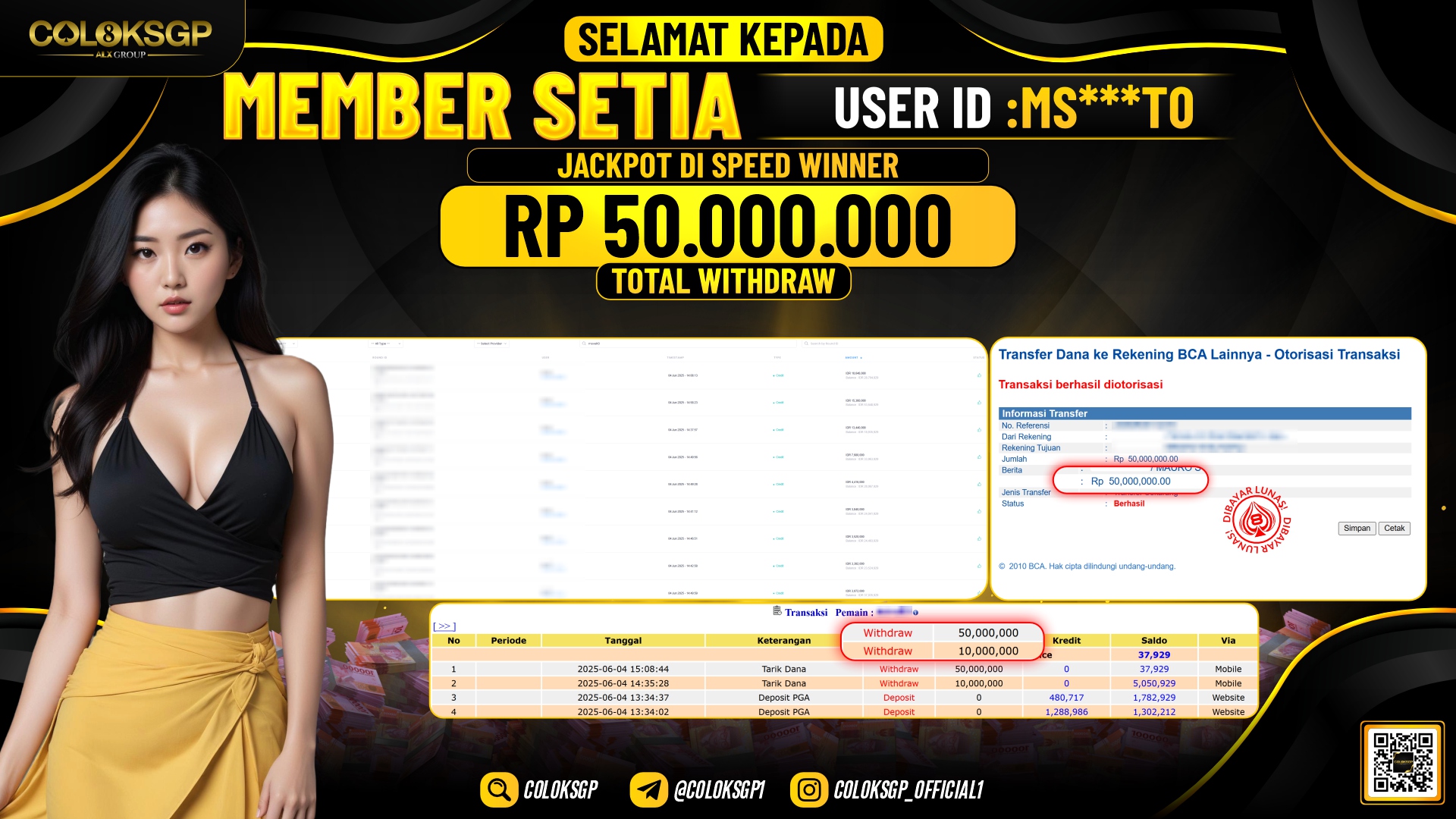 COLOKSGP JACKPOT PGSOFT SPEED WINNER