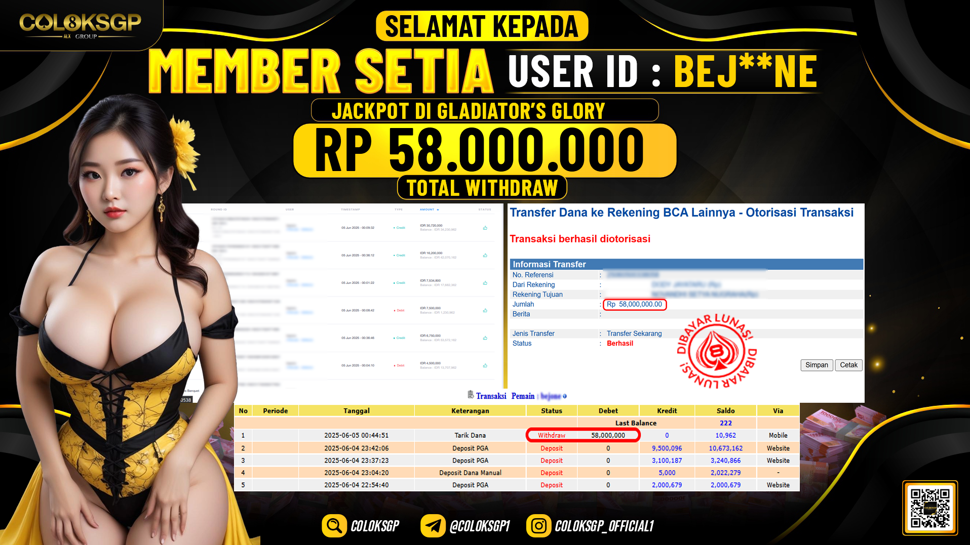 COLOKSGP JACKPOT PGSOFT GLADIATORS GLORY