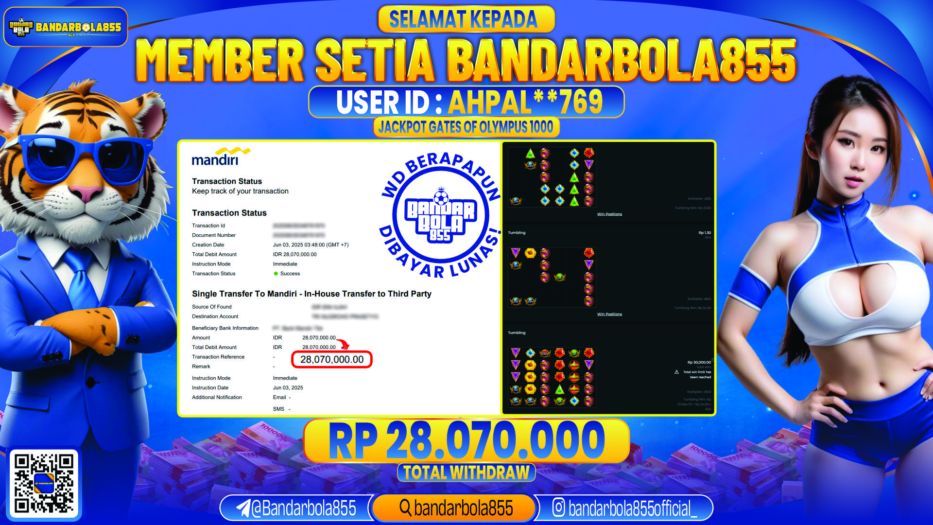 🎖 JACKPOT DI BANDARBOLA855 🎖