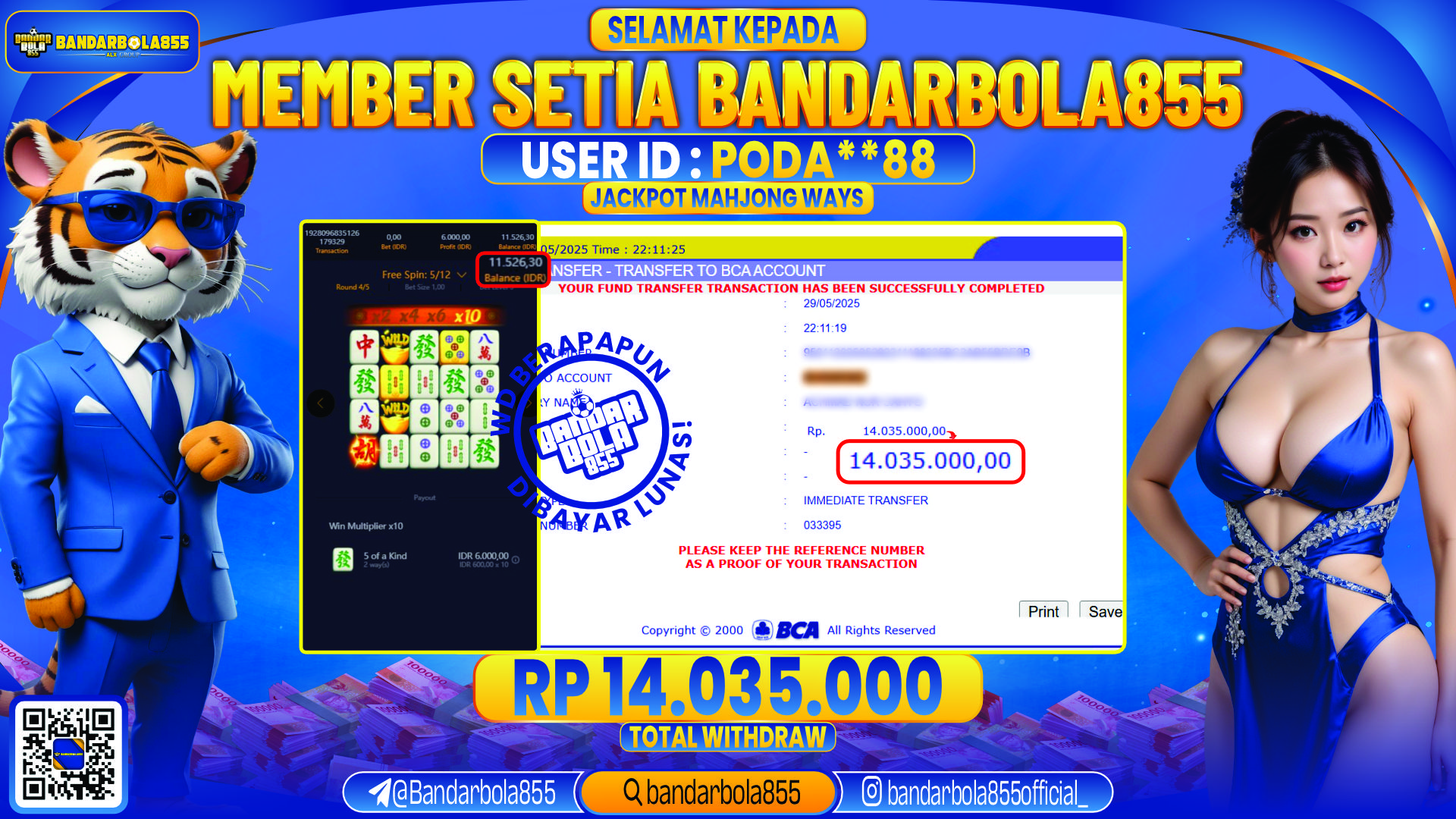 🎖 JACKPOT DI BANDARBOLA855 🎖