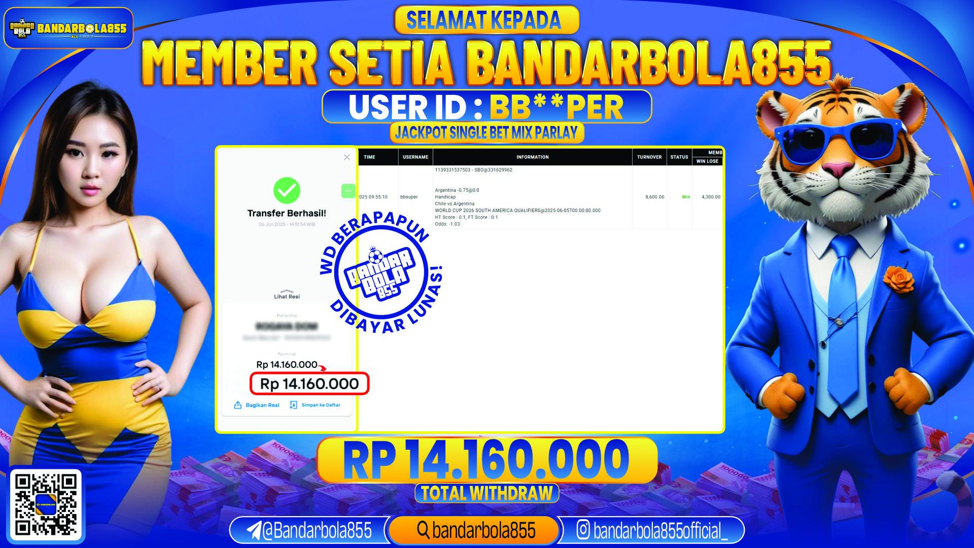 🎖 JACKPOT DI BANDARBOLA855 🎖