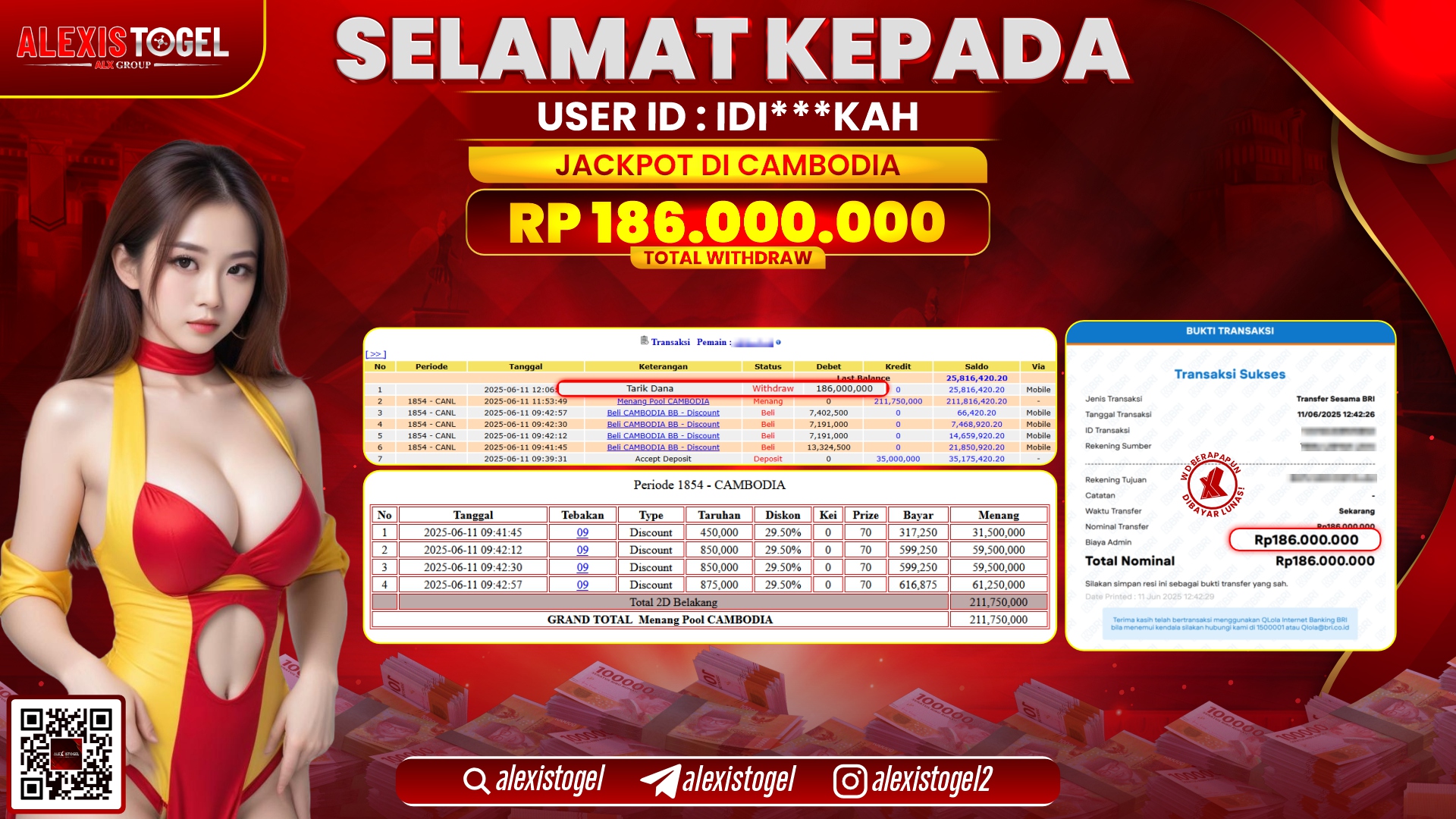 ALEXISTOGEL di TOGEL CAMBODIA RP.186.000.000 LUNAS