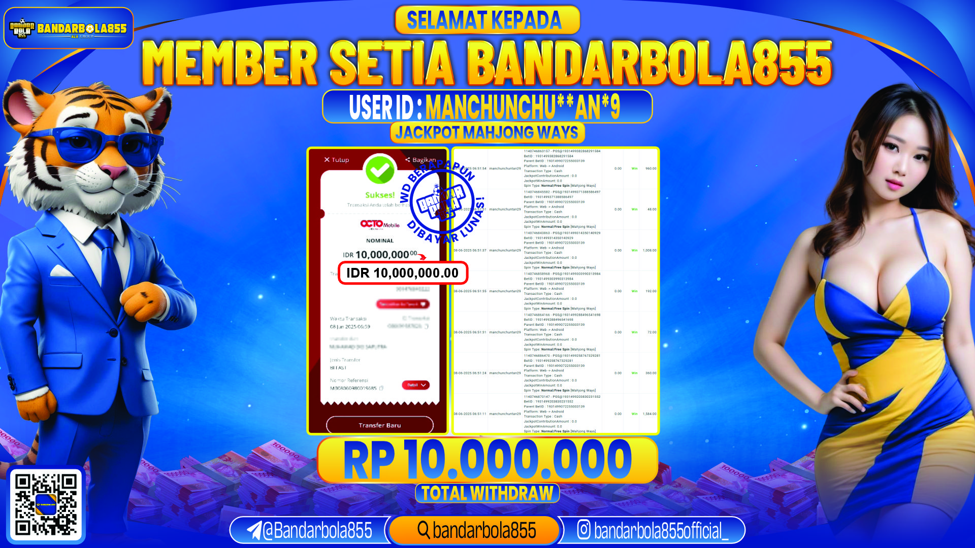 🎖 JACKPOT DI BANDARBOLA855 🎖