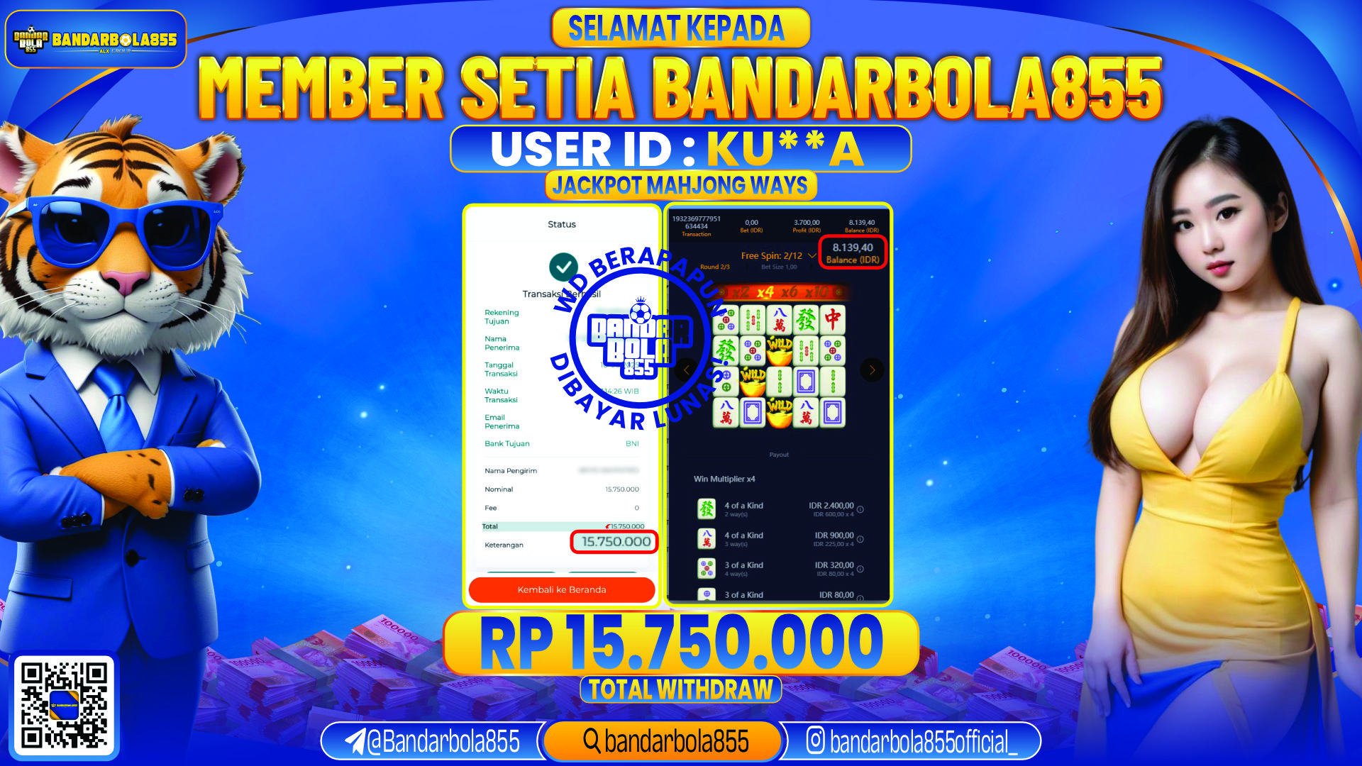 🎖 JACKPOT DI BANDARBOLA855 🎖