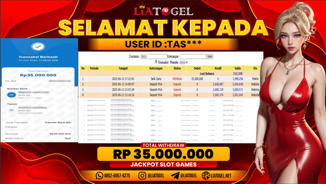 LIATOGEL - JACKPOT SLOT WILD BOUNTY SHOWDOWNï»¿ RP 35.000.000,- LUNAS