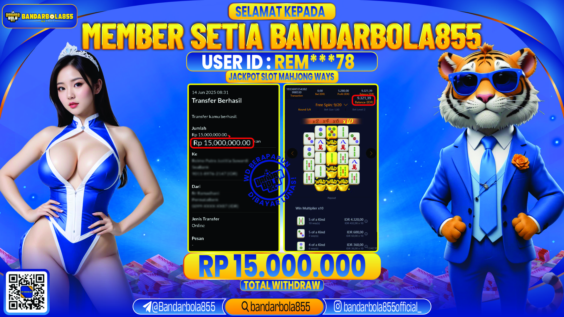 🎖 JACKPOT DI BANDARBOLA855 🎖