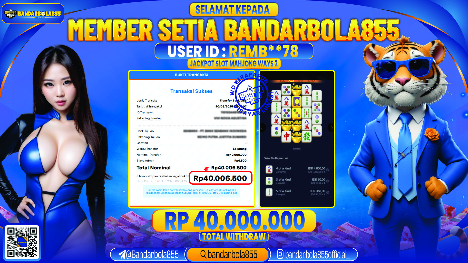 🎖 JACKPOT DI BANDARBOLA855 🎖