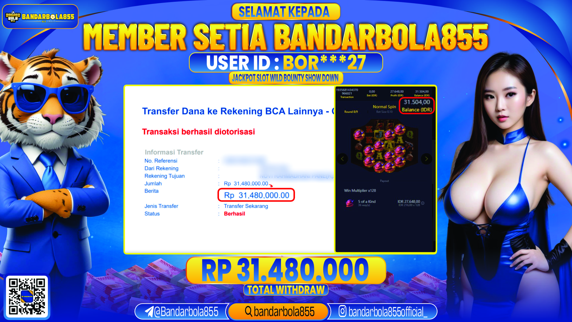 🎖 JACKPOT DI BANDARBOLA855 🎖