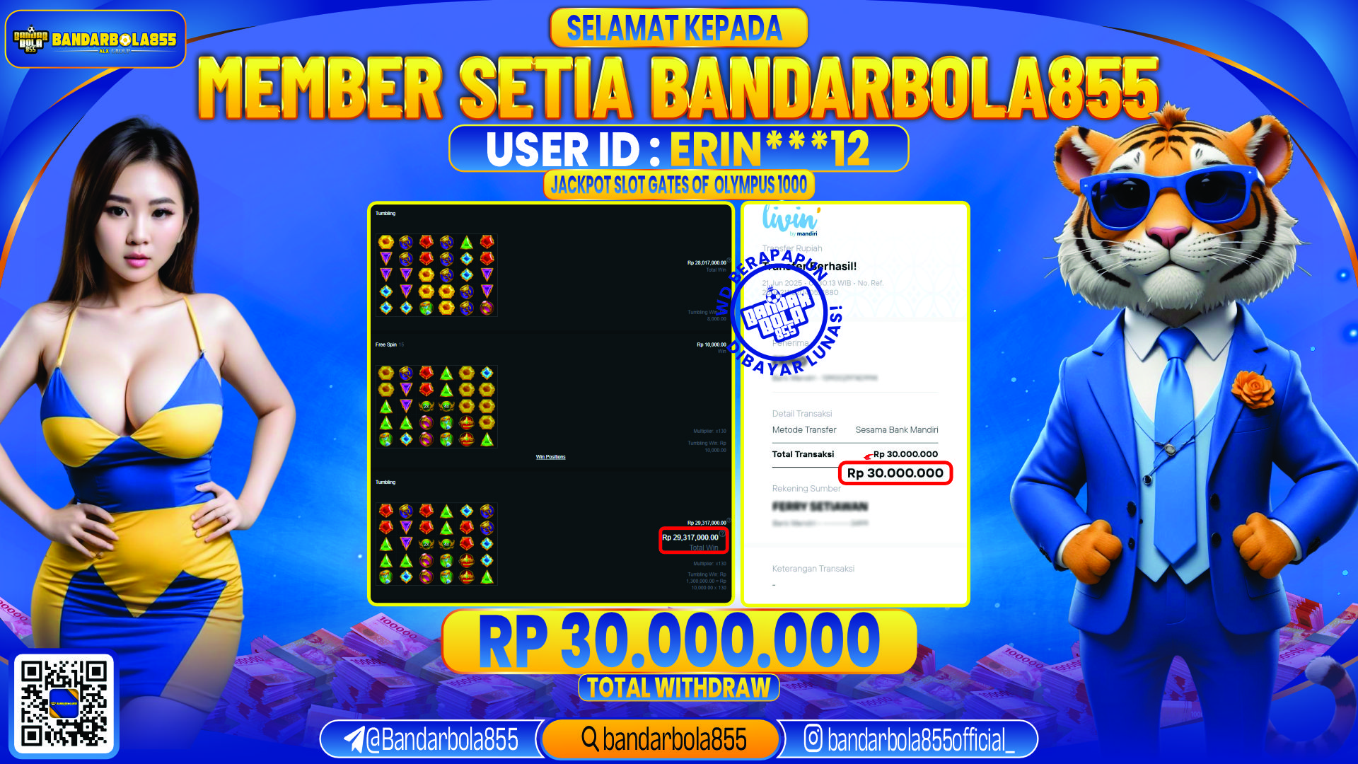🎖 JACKPOT DI BANDARBOLA855 🎖