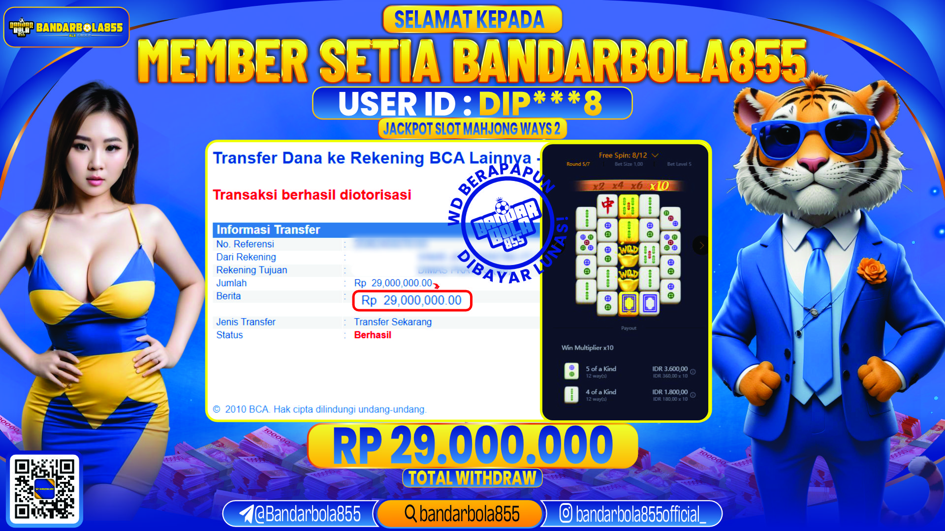🎖 JACKPOT DI BANDARBOLA855 🎖