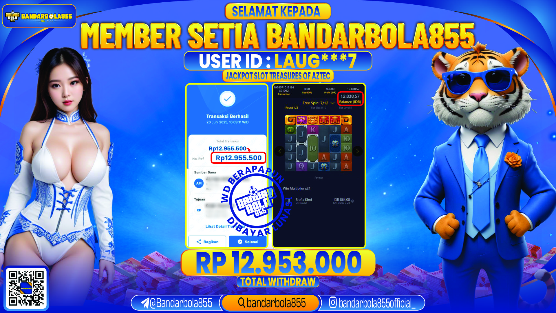 🎖 JACKPOT DI BANDARBOLA855 🎖
