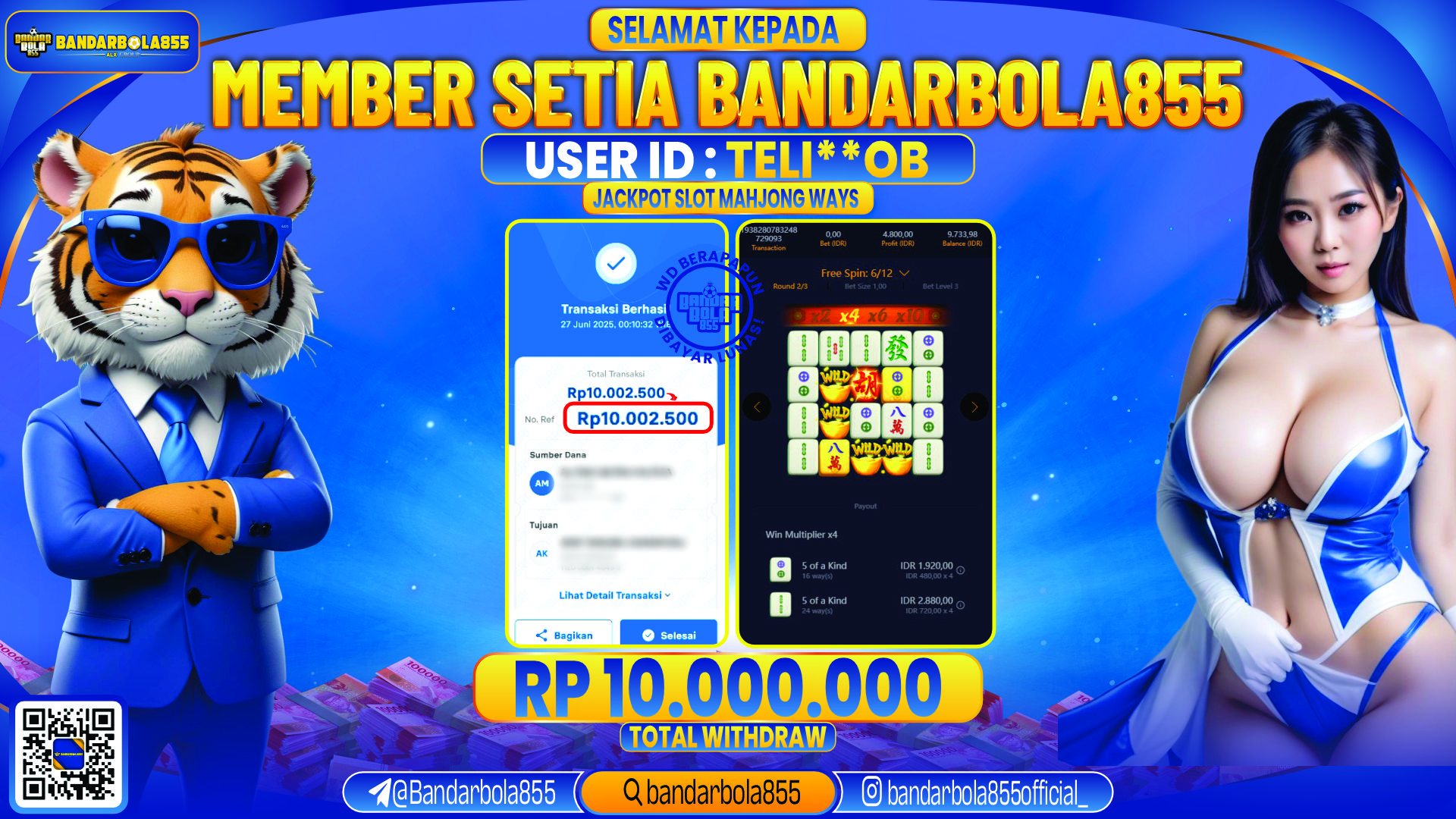 🎖 JACKPOT DI BANDARBOLA855 🎖