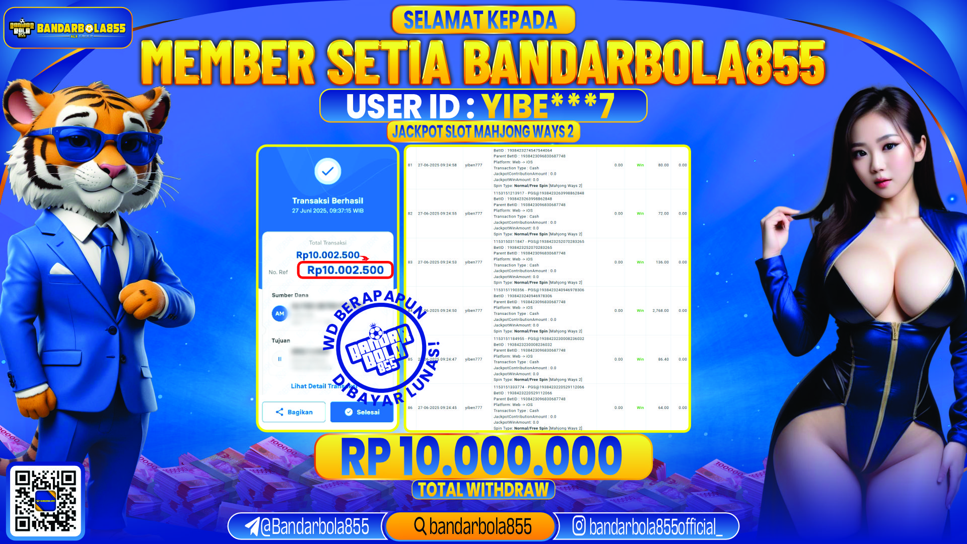 🎖 JACKPOT DI BANDARBOLA855 🎖