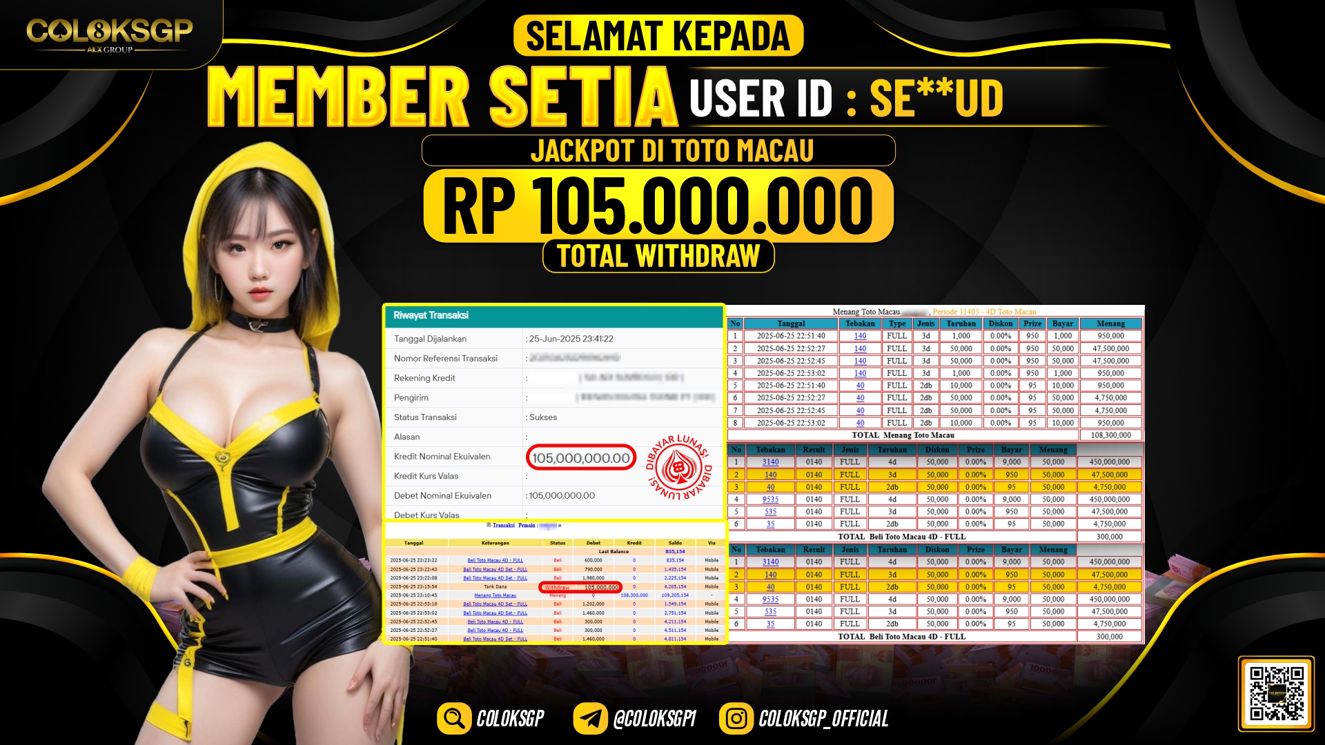 COLOKSGP JACKPOT TOTO MACAU 4D POOLS