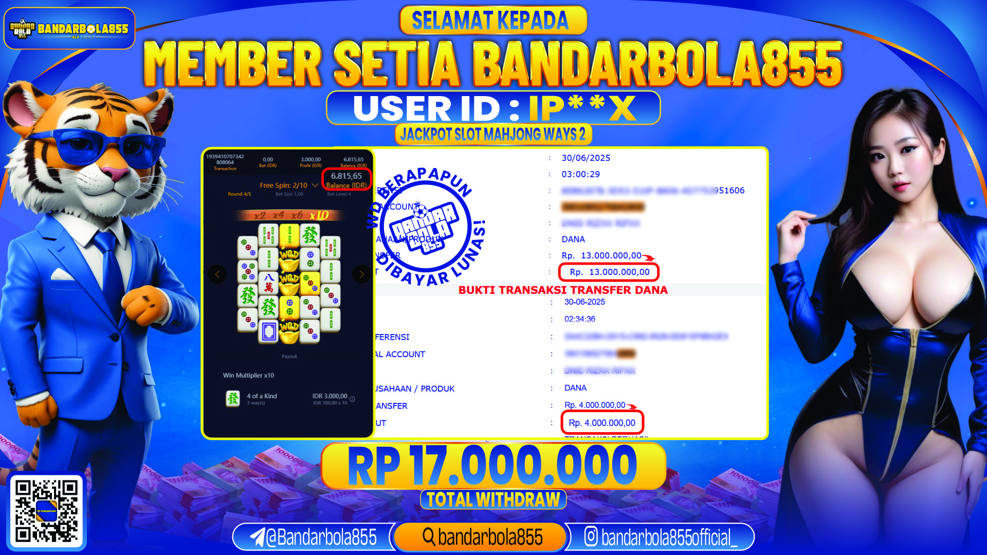 🎖 JACKPOT DI BANDARBOLA855 🎖