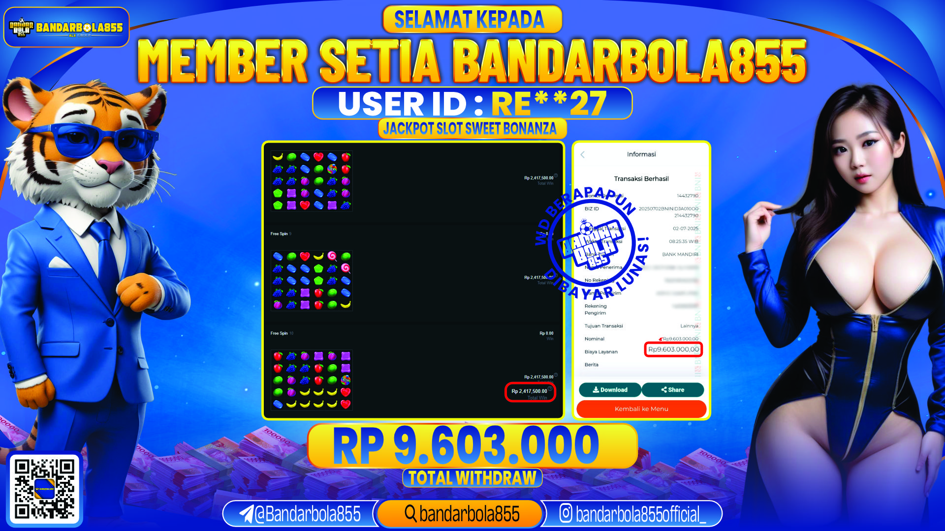 🎖 JACKPOT DI BANDARBOLA855 🎖
