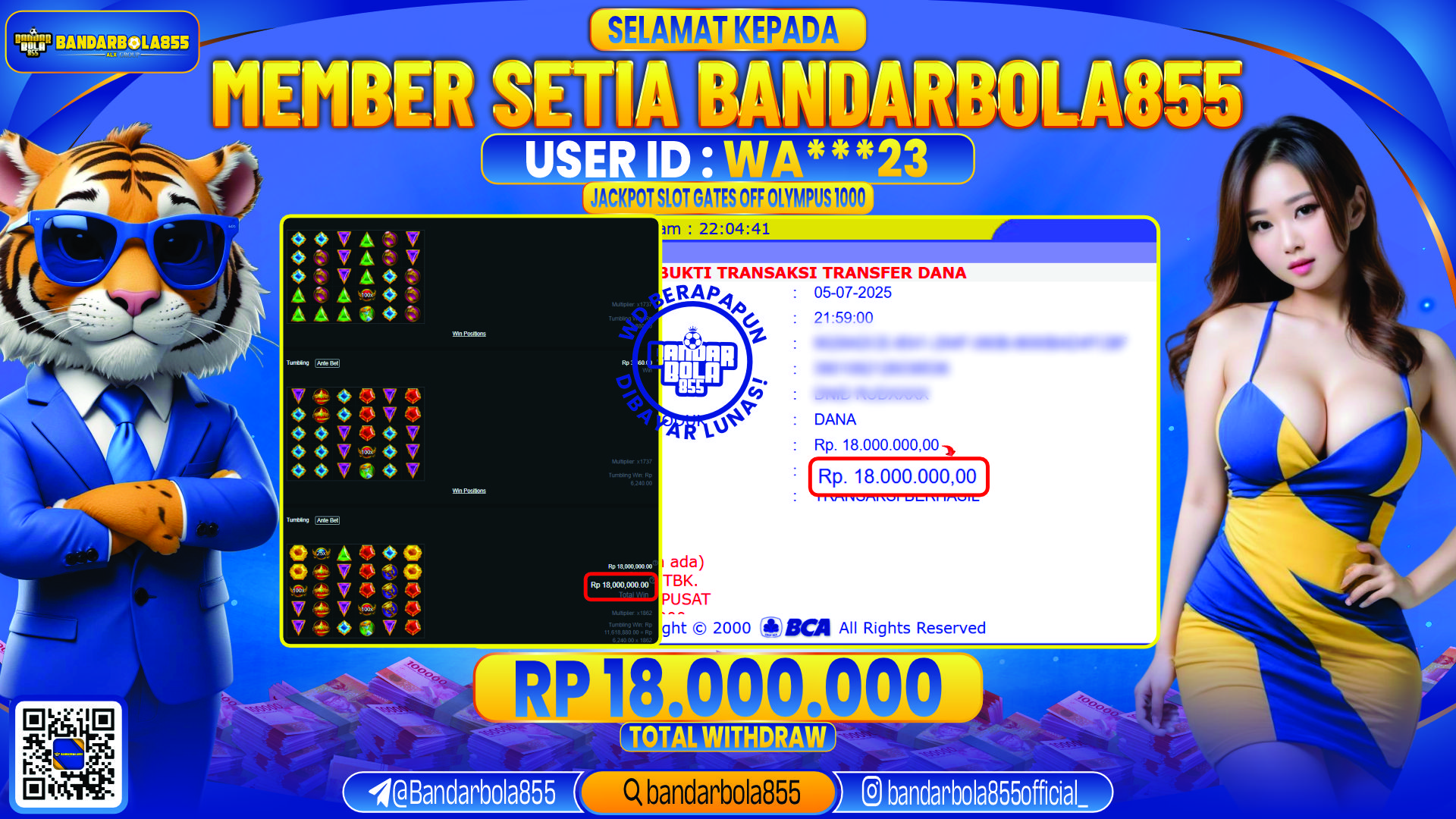 🎖 JACKPOT DI BANDARBOLA855 🎖