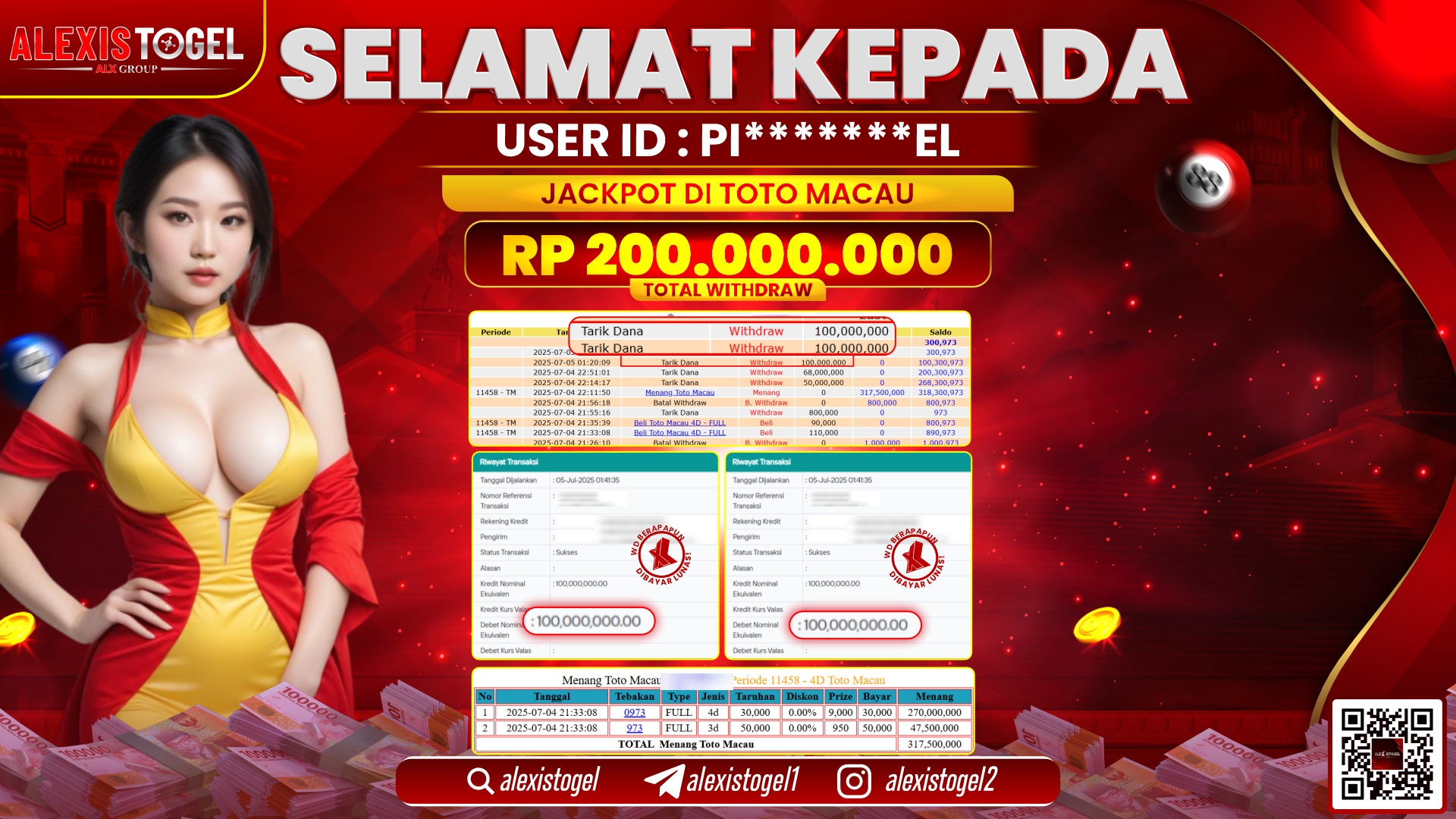 ALEXISTOGEL di TOGEL TOTOMACAU RP.200.000.000 LUNAS
