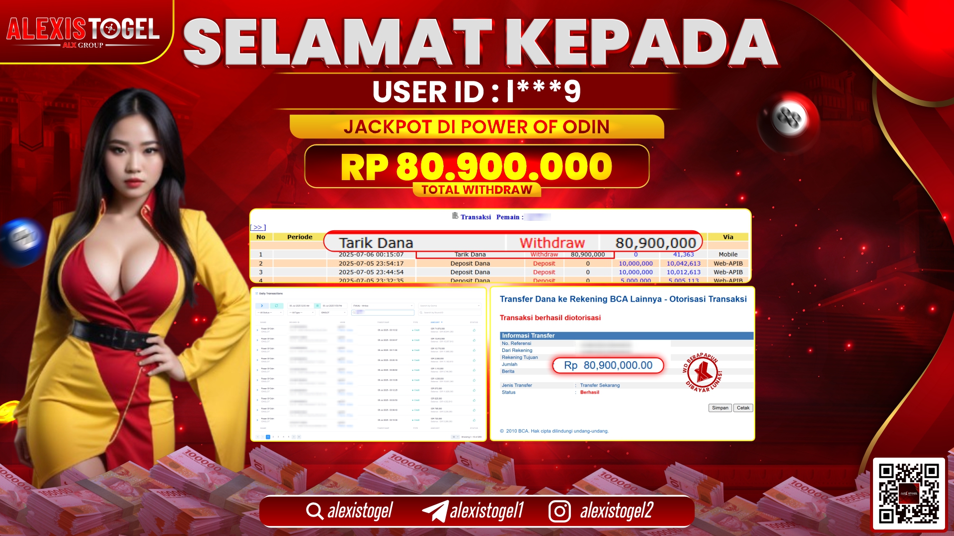 ALEXISTOGEL di SLOT POWER OF ODIN RP.80.900.000 LUNAS