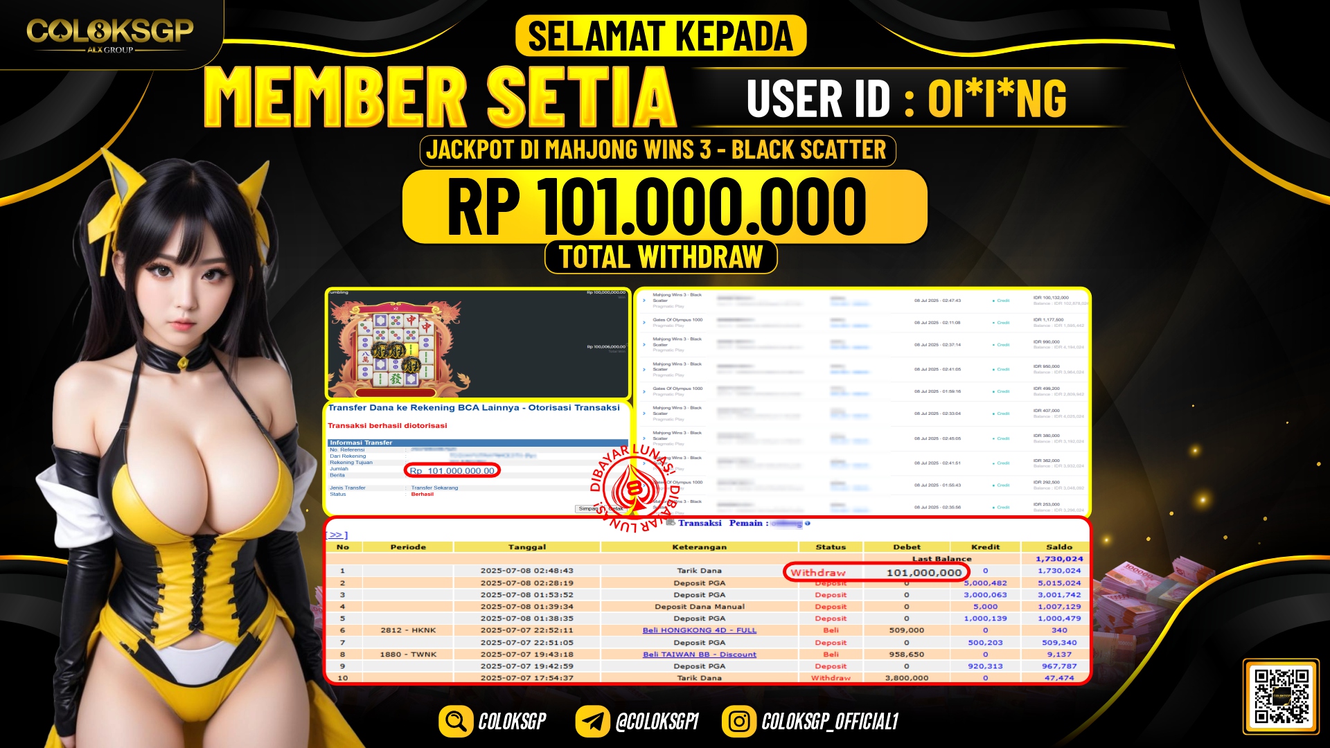 COLOKSGP JACKPOT PRAMATICPLAY MAHJONG WINGS 3