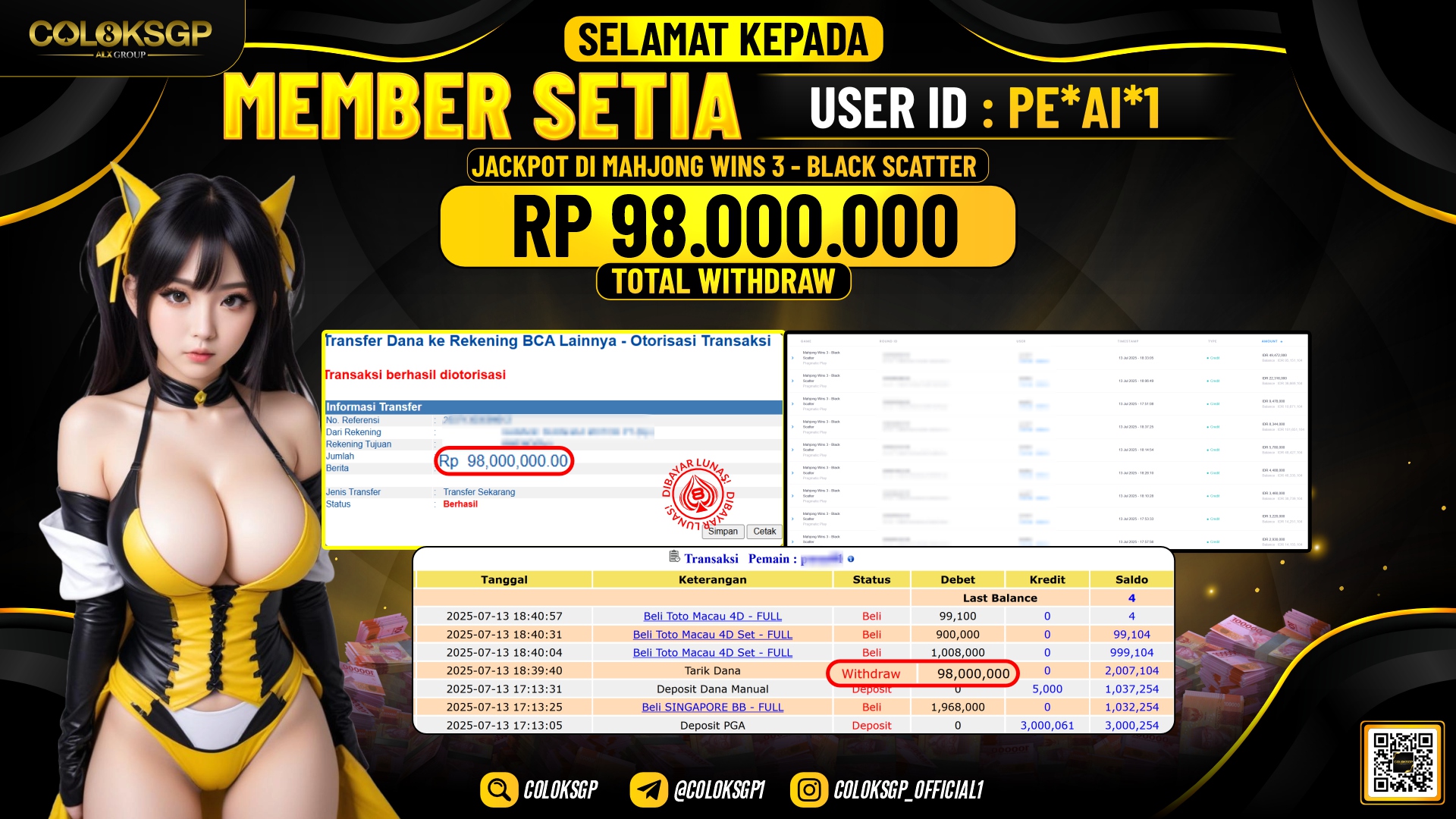 COLOKSGP JACKPOT PRAMATICPLAY MAHJONG WINGS 3