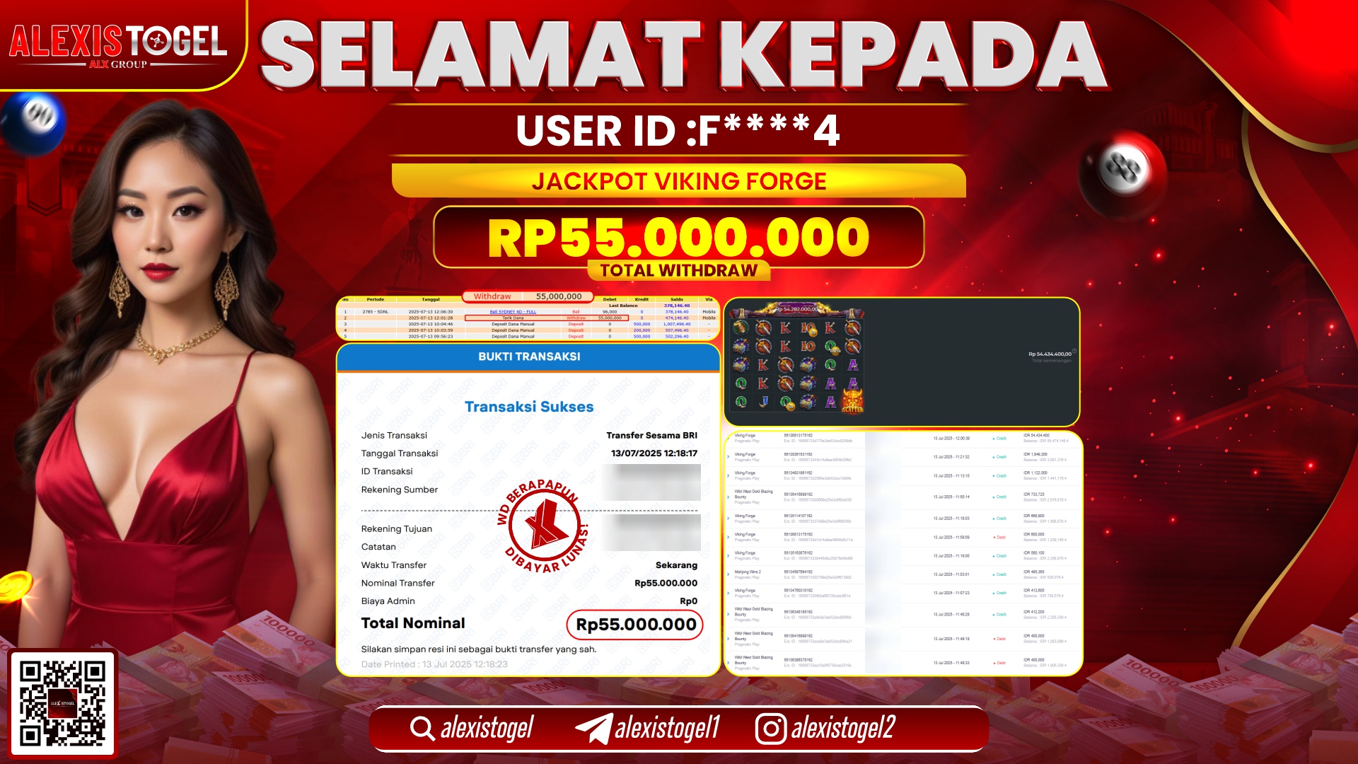 ALEXISTOGEL di VIKING FORGE RP.55.000.000 LUNAS