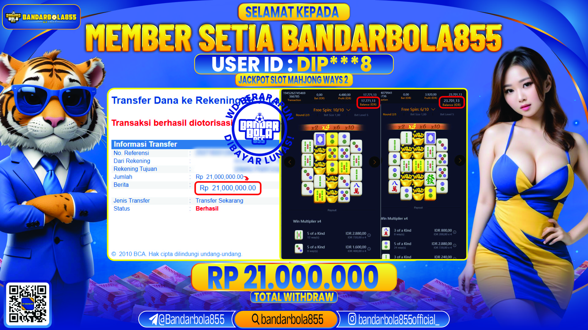 🎖 JACKPOT DI BANDARBOLA855 🎖