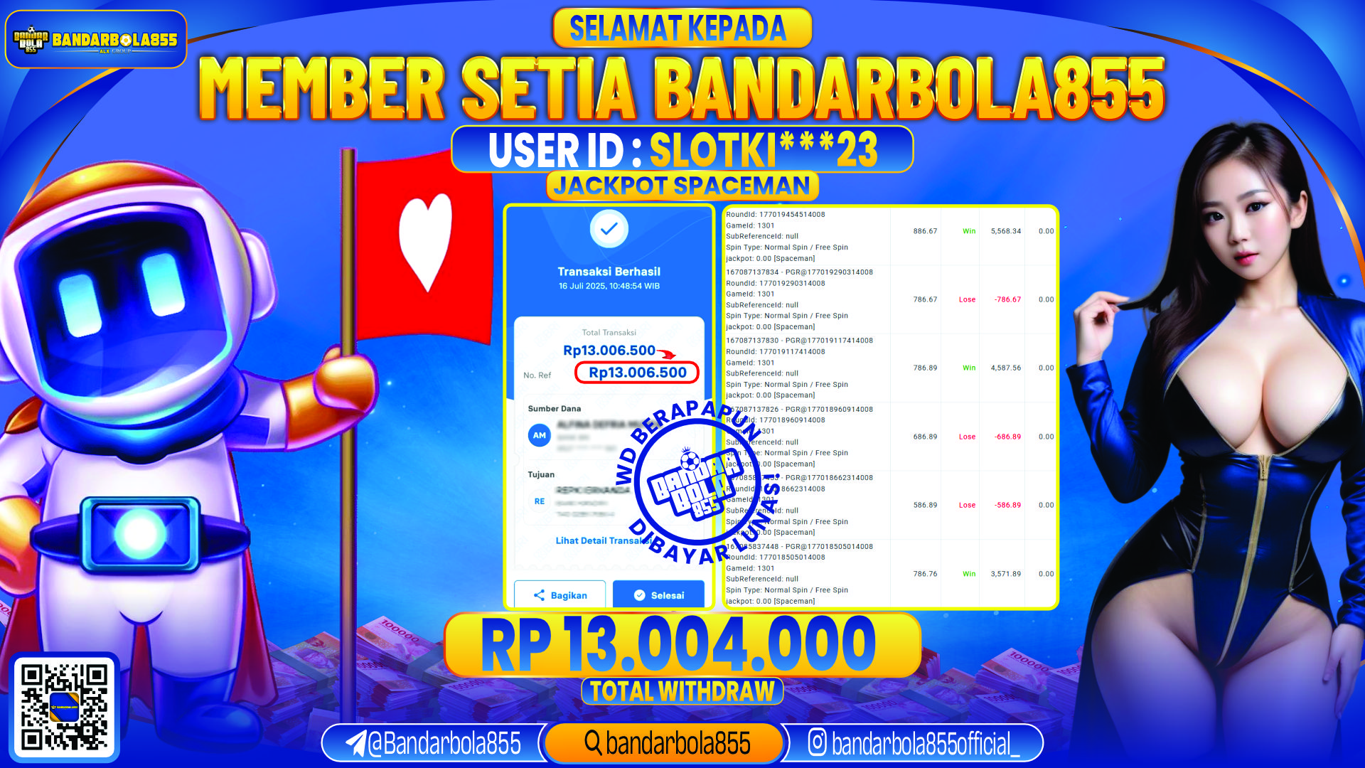 🎖 JACKPOT DI BANDARBOLA855 🎖