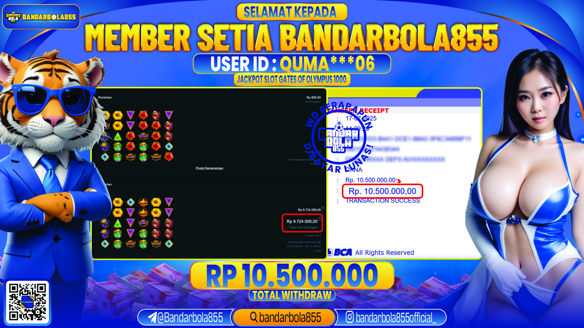 🎖 JACKPOT DI BANDARBOLA855 🎖