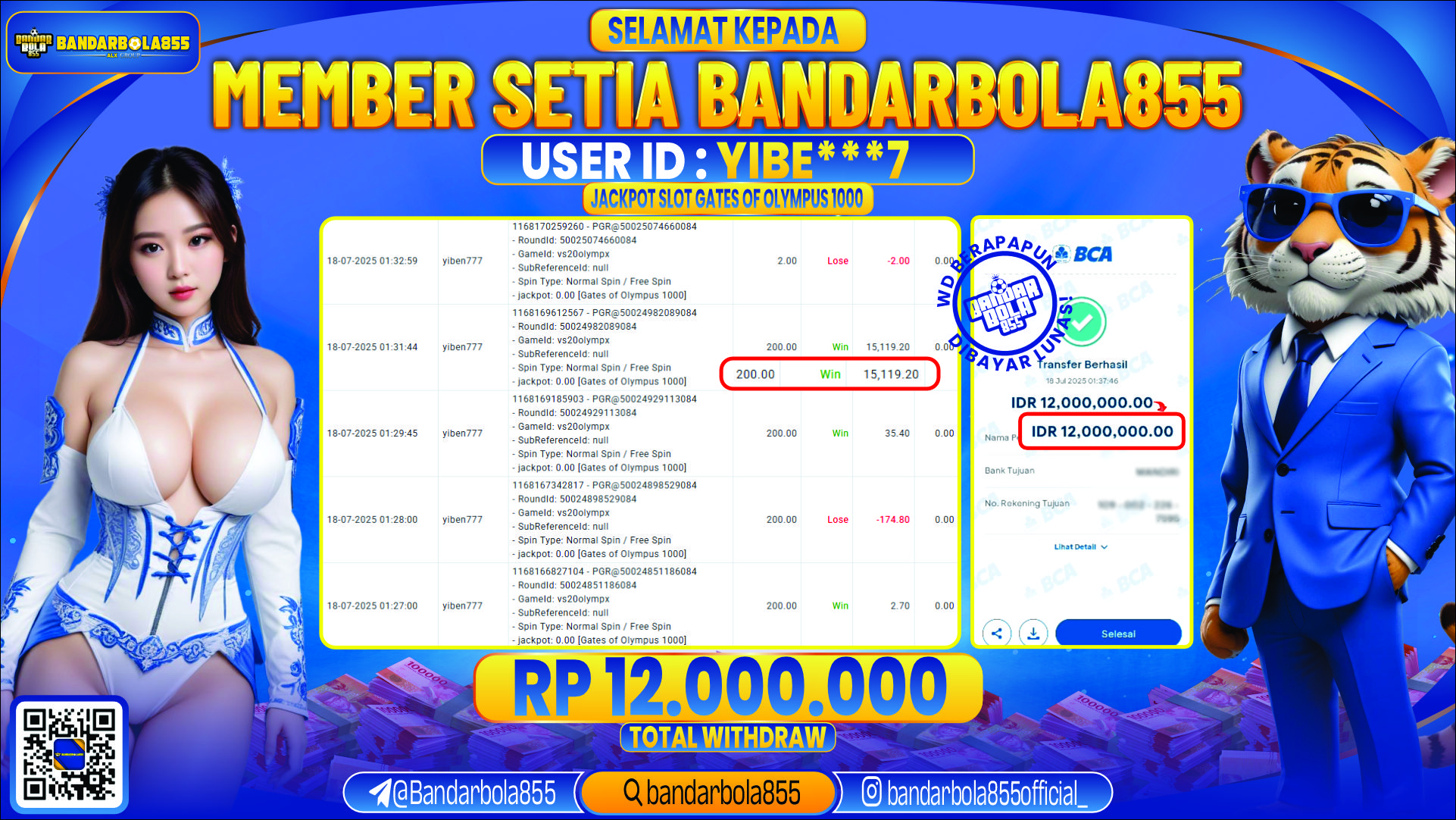 🎖 JACKPOT DI BANDARBOLA855 🎖