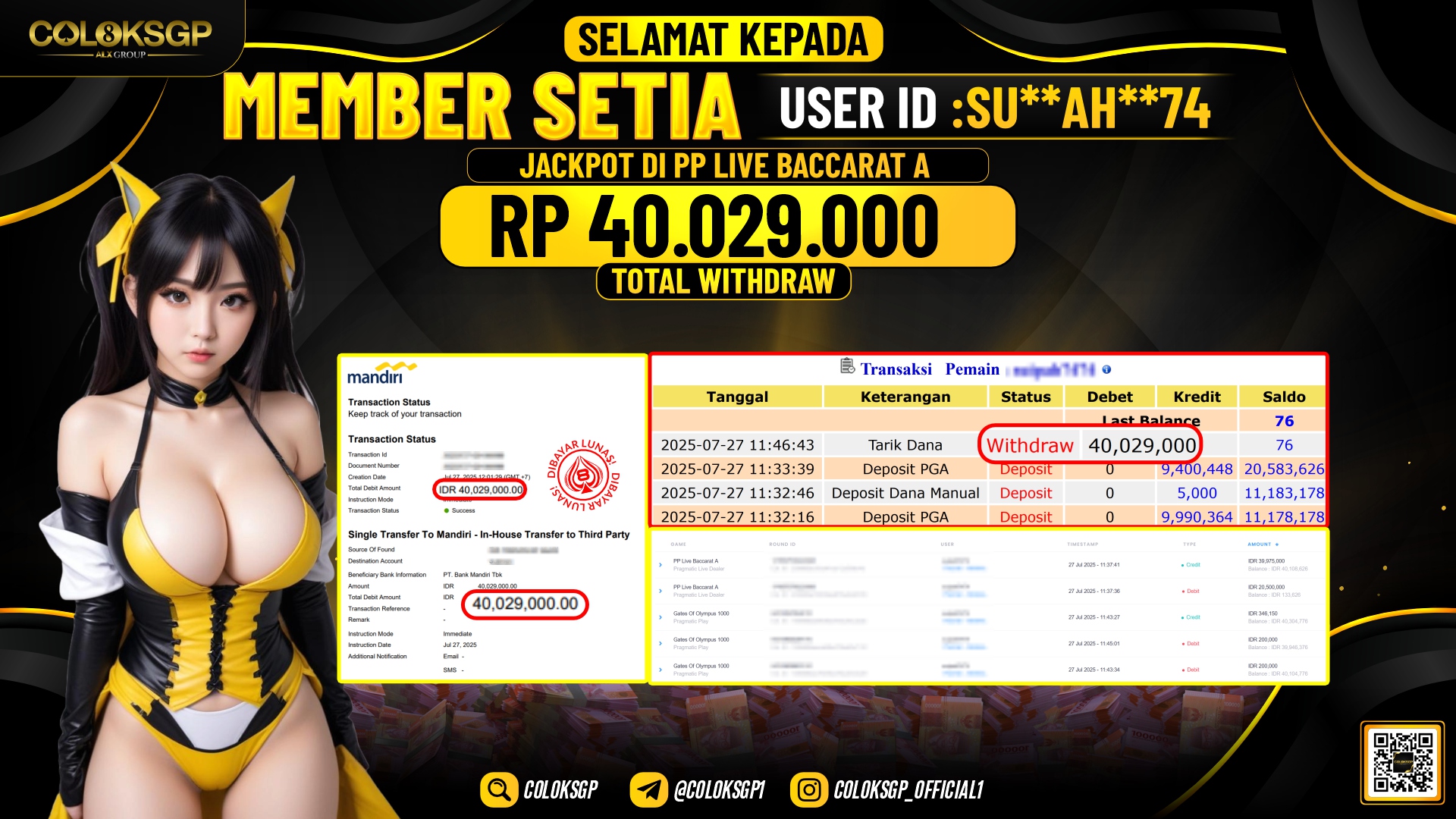 COLOKSGP JACKPOT PP LIVE BACCARAT A 