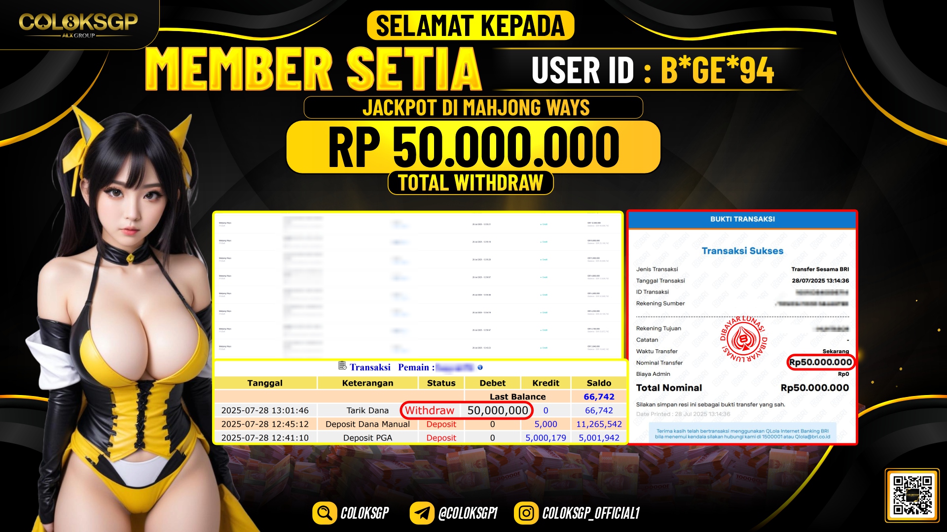 COLOKSGP JACKPOT MAHJONG WAYS PG SOFT