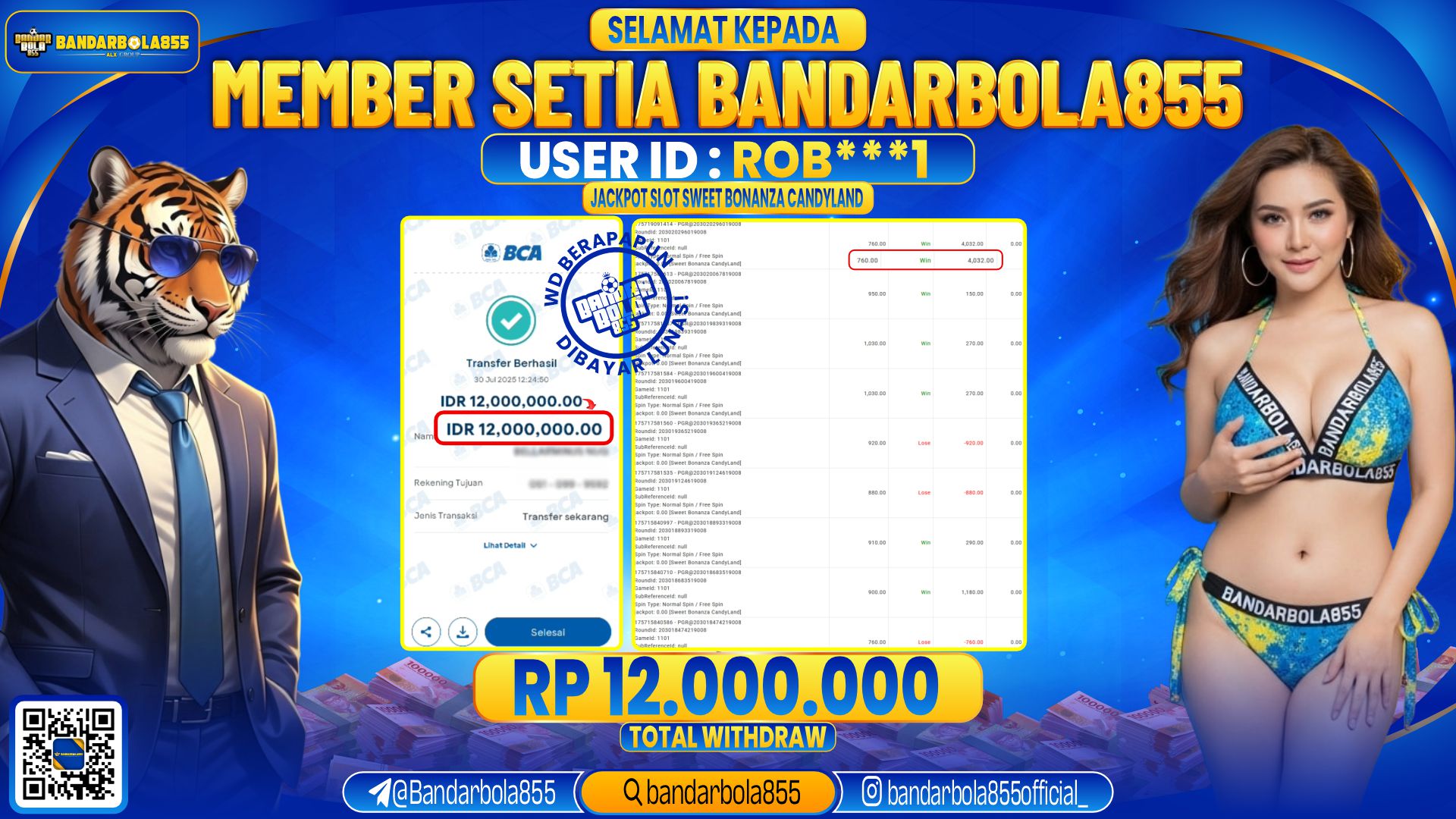 🎖 JACKPOT DI BANDARBOLA855 🎖
