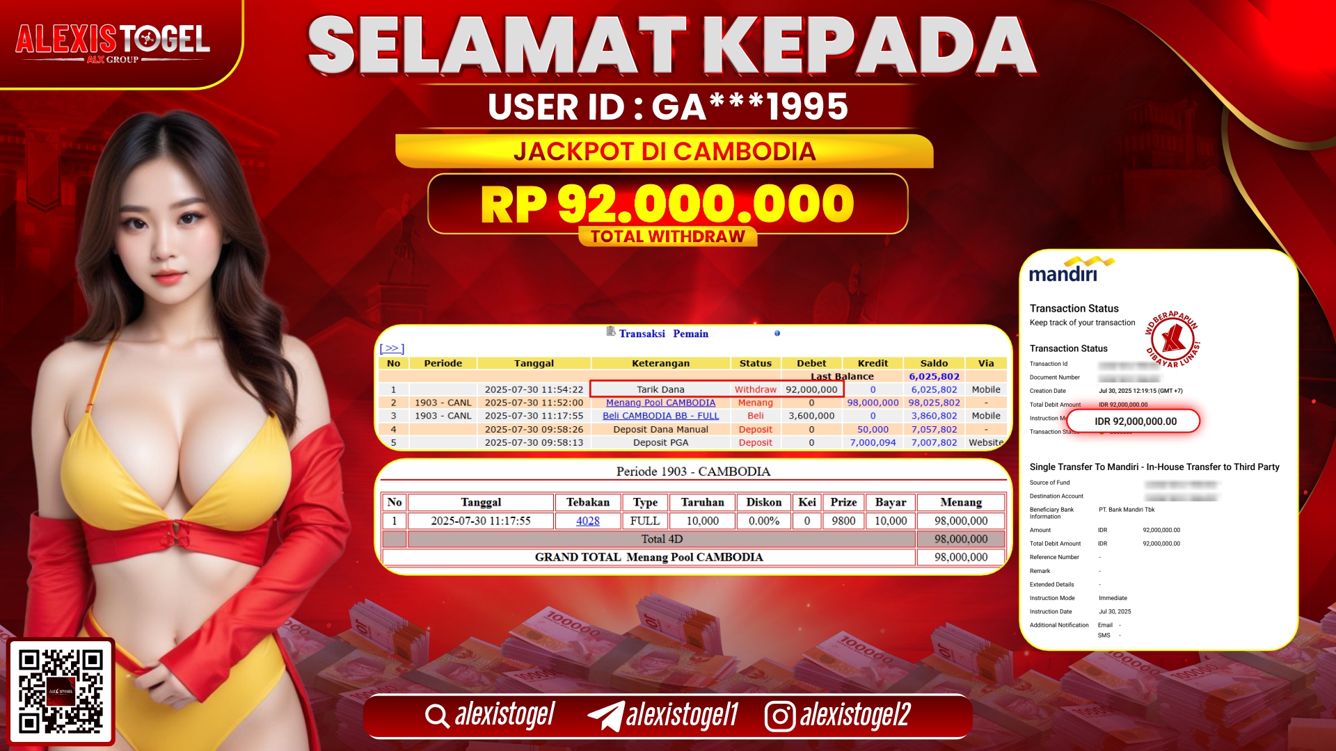 ALEXISTOGEL di TOGEL CAMBODIA RP.92.000.000 LUNAS
