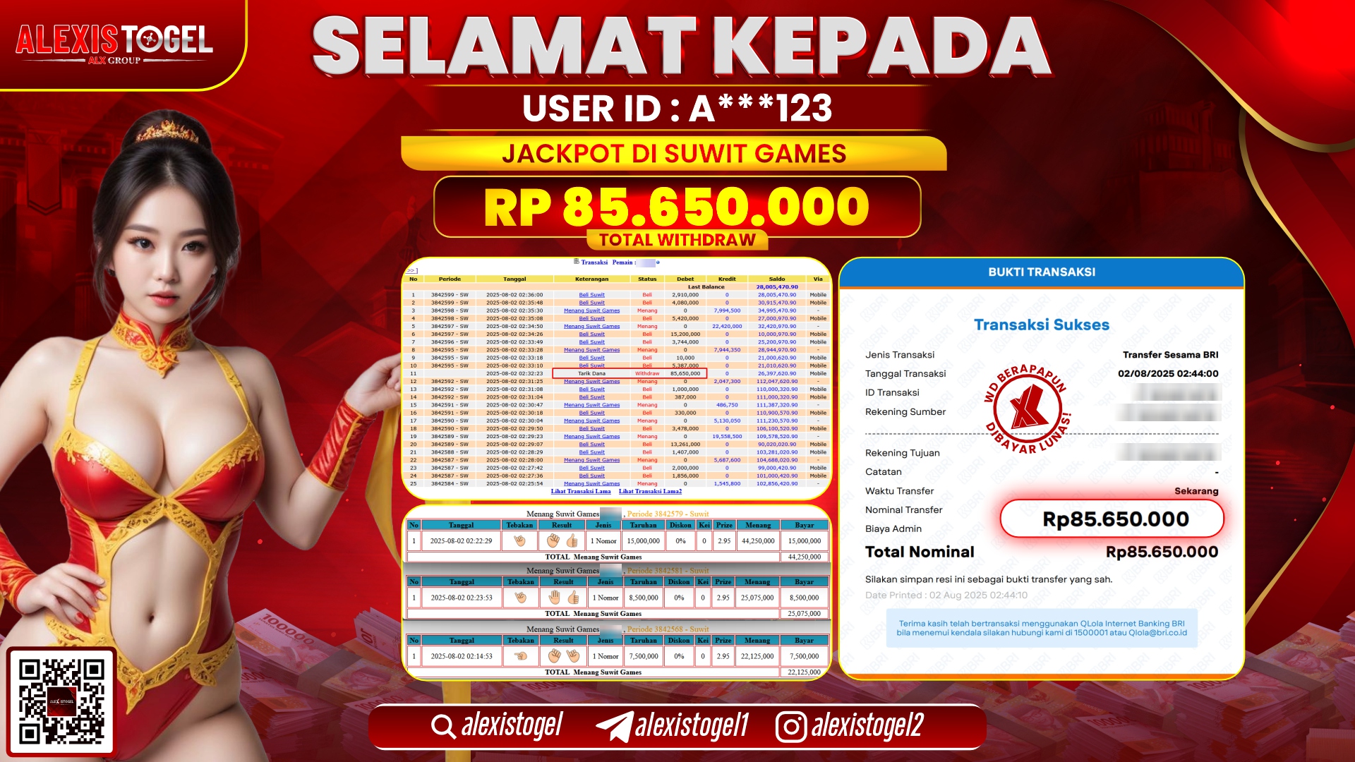 ALEXISTOGEL di SLOT STARLIGHT PRINCESS RP.85.650.000 LUNAS