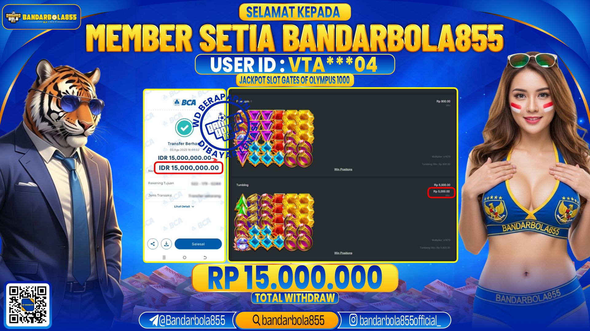 🎖 JACKPOT DI BANDARBOLA855 🎖