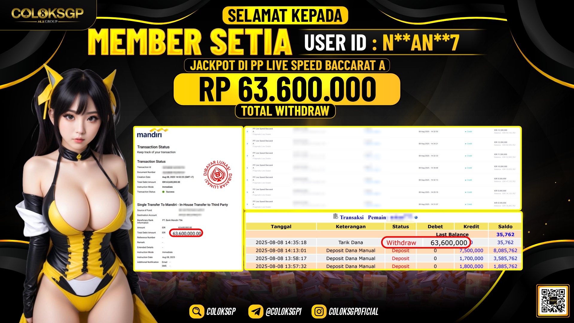 COLOKSGP JACKPOT PP LIVE SPEED BACCARAT A