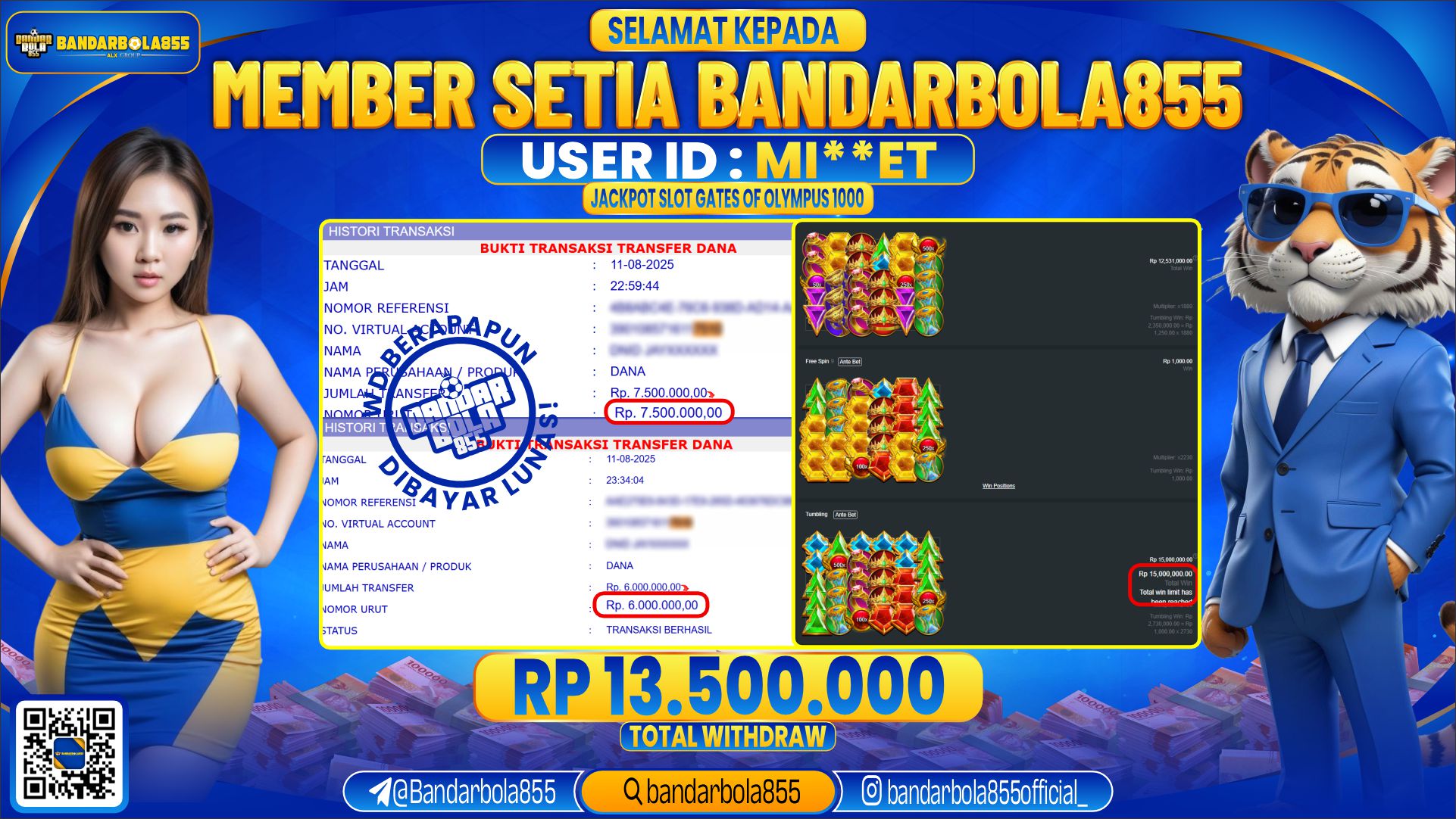 🎖 JACKPOT DI BANDARBOLA855 🎖