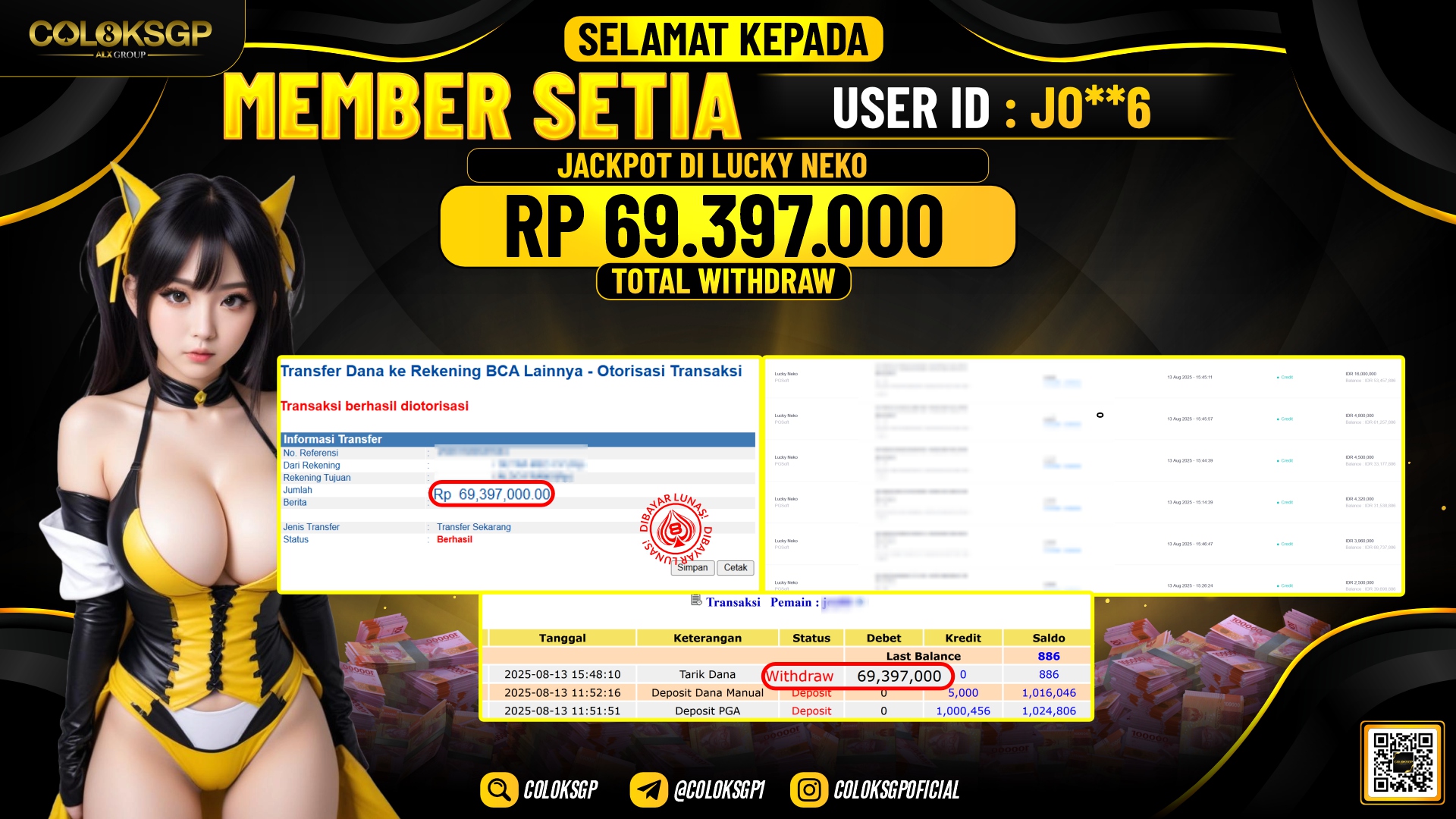 COLOKSGP JACKPOT LUCKY NEKO PG SOFT