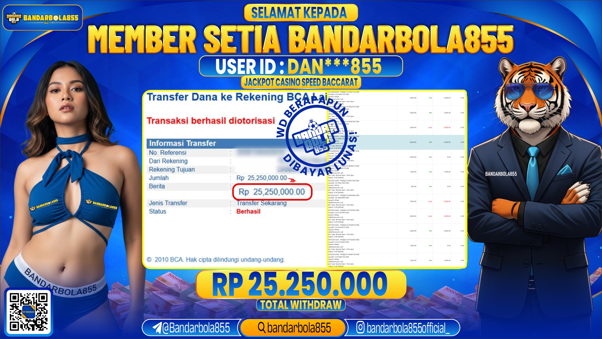 🎖 JACKPOT DI BANDARBOLA855 🎖