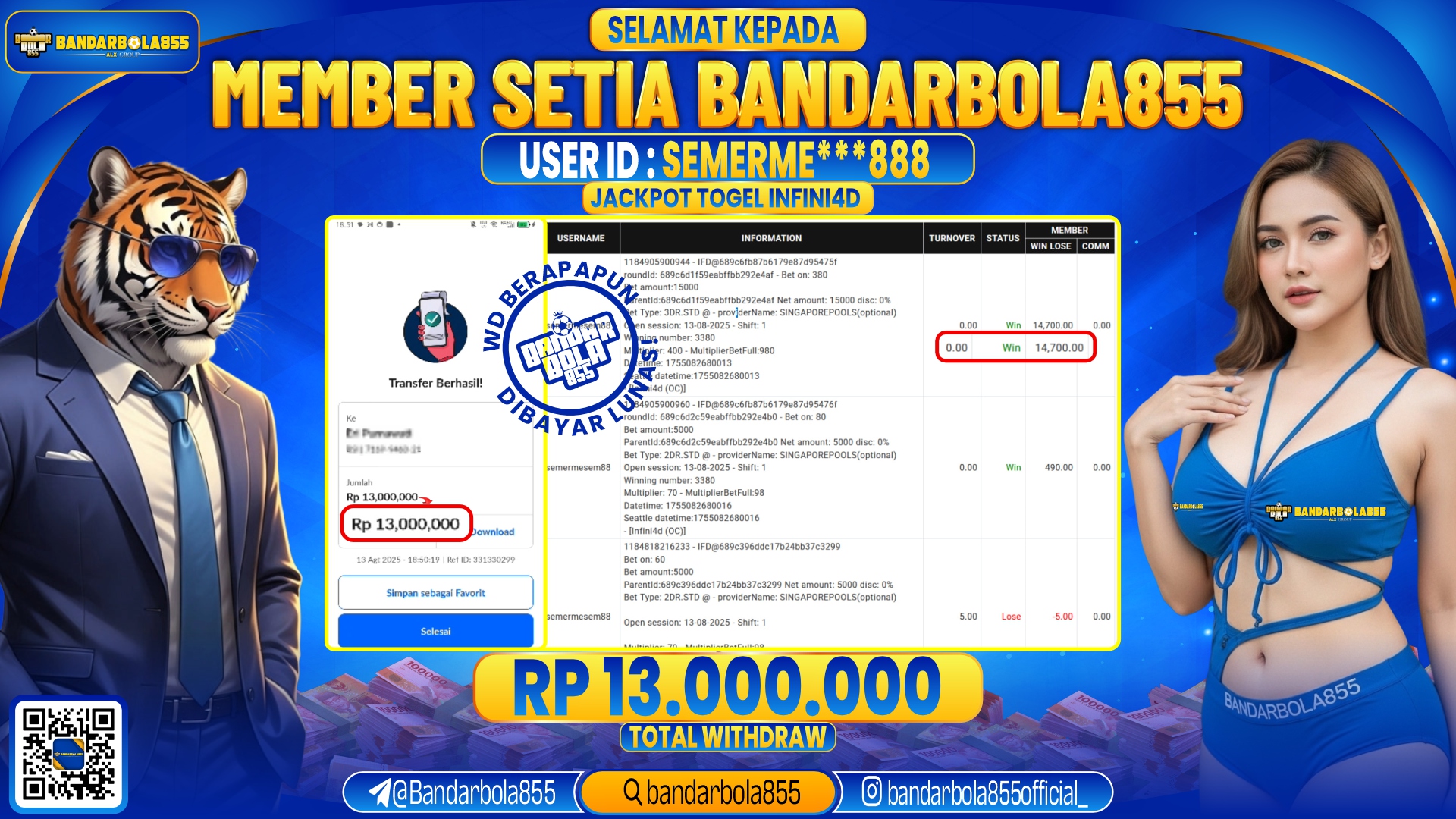 🎖 JACKPOT DI BANDARBOLA855 🎖